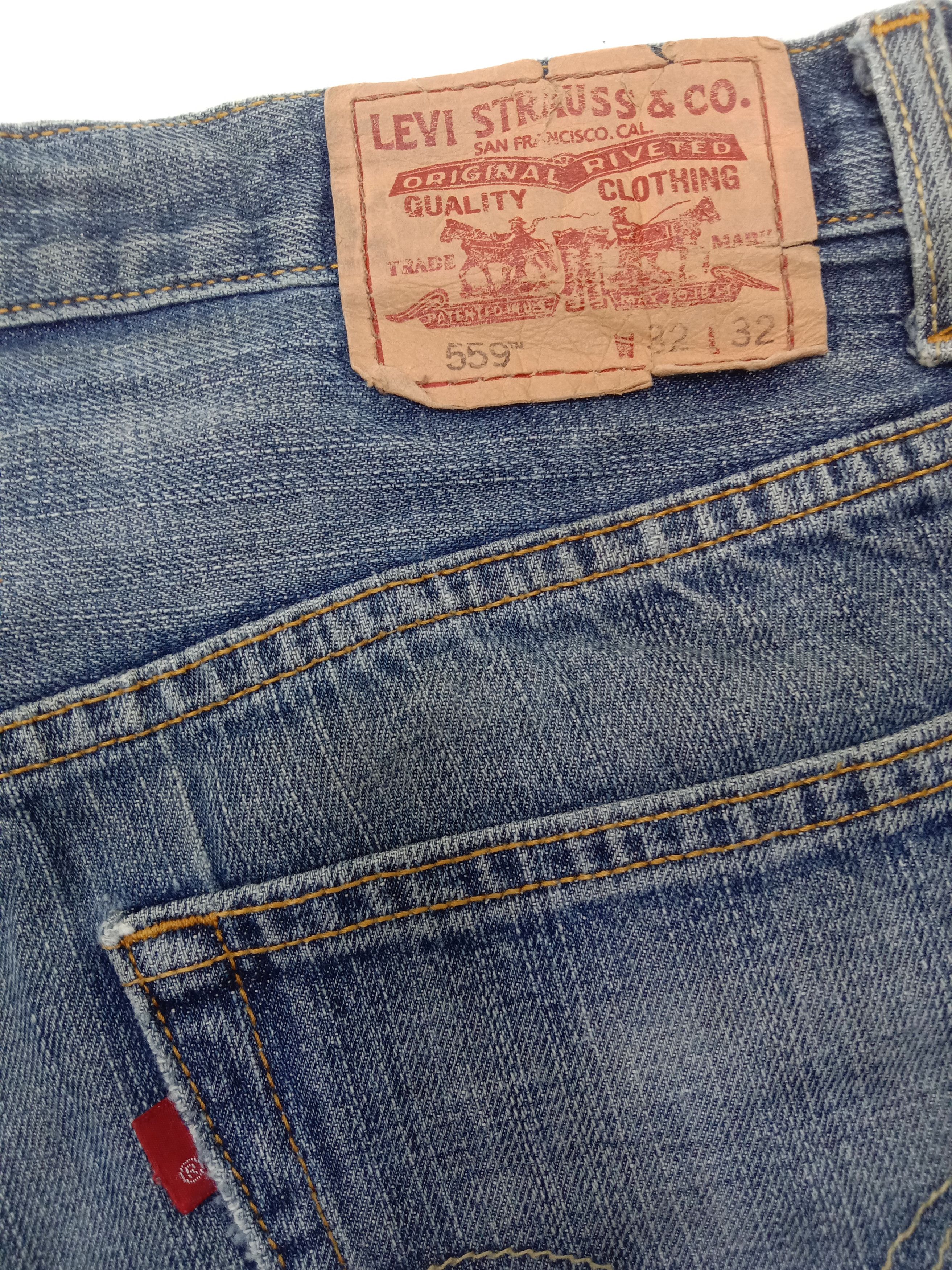 Levi's Vintage Levi's 559 Jeans Relaxed Straight Distressed Denim Size US 32 / EU 48 - 13 Thumbnail