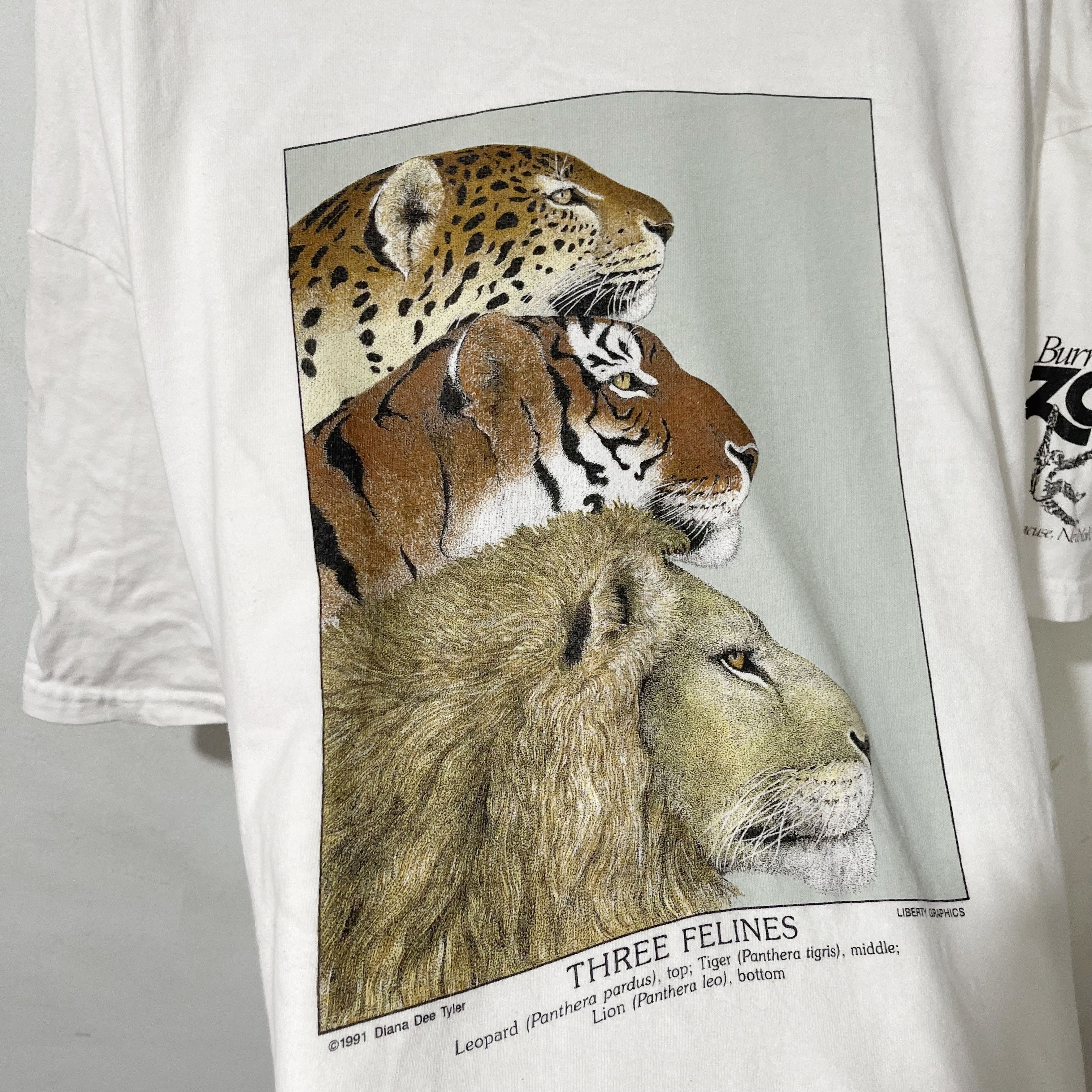 Vintage Vintage 1991 Diana Dee Tyler Three Felines T-Shirt Size US XL / EU 56 / 4 - 2 Thumbnail
