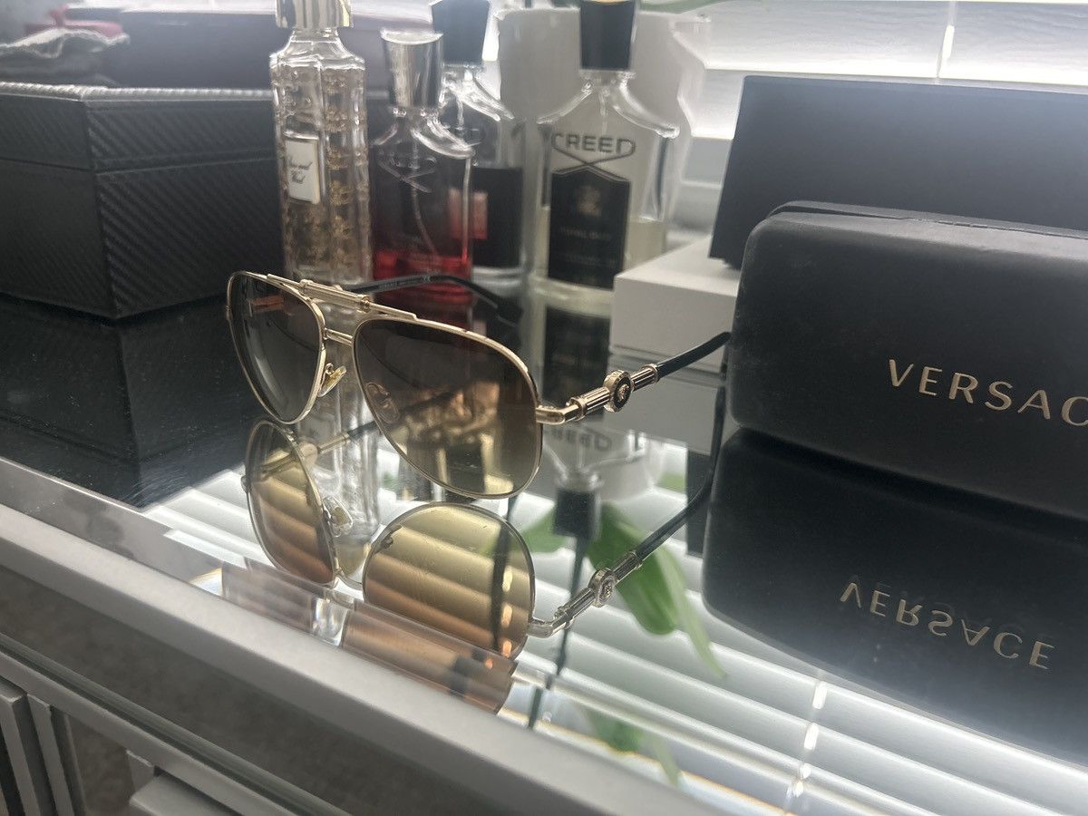 Versace Versace VE2236 Gold Sunglasses Size ONE SIZE - 3 Thumbnail