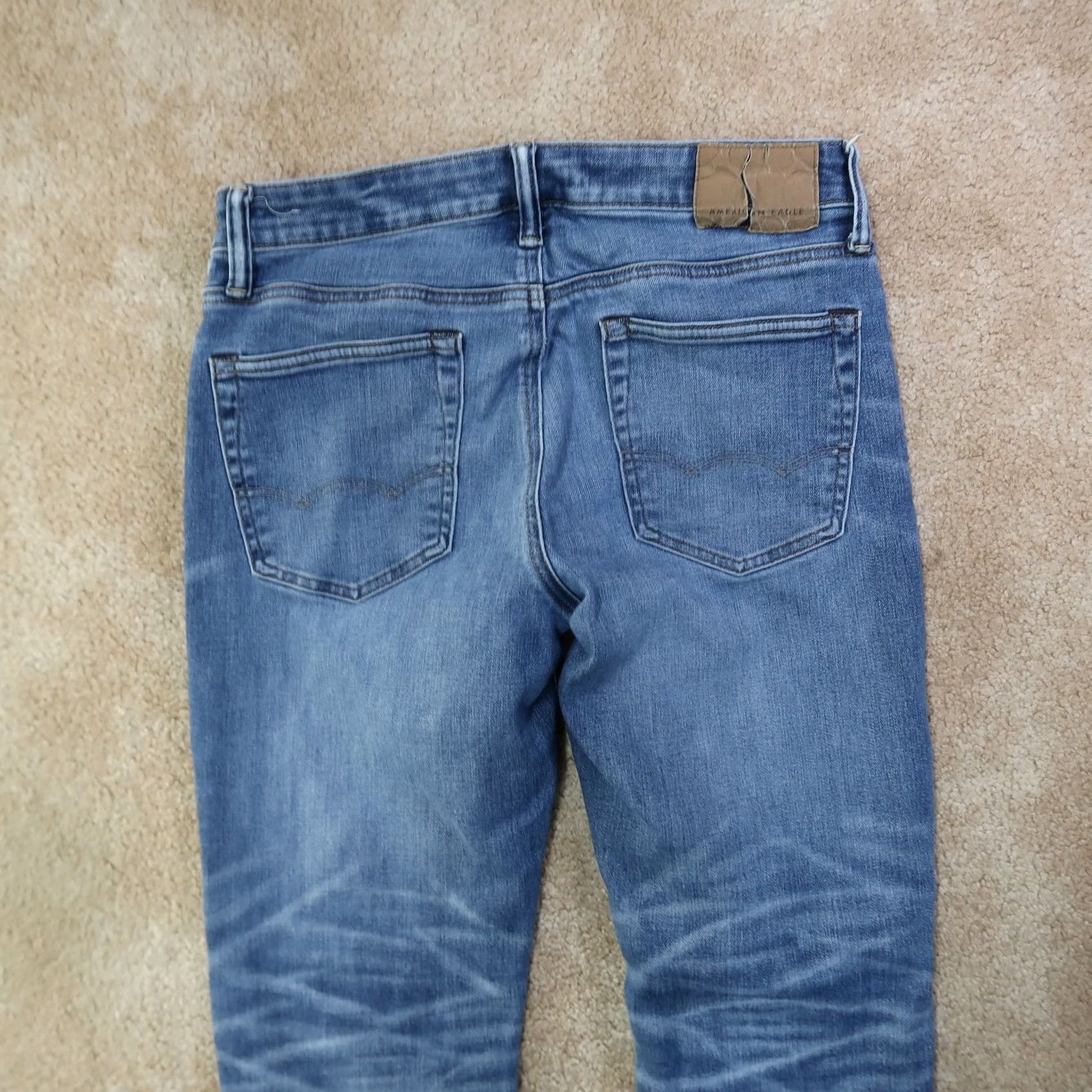 American Eagle Outfitters American Eagle Outfitters Jeans Skinny Men 32x32 Blue Denim Airflex Athletic 90s Hipster Jeans Mens Size US 32 / EU 48 - 6 Thumbnail