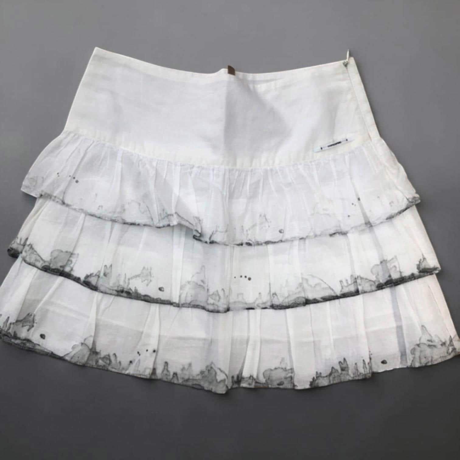 Cop Copine The Cop Copine Ruffled Skirt Size 27" / US 4 / IT 40 - 4 Thumbnail