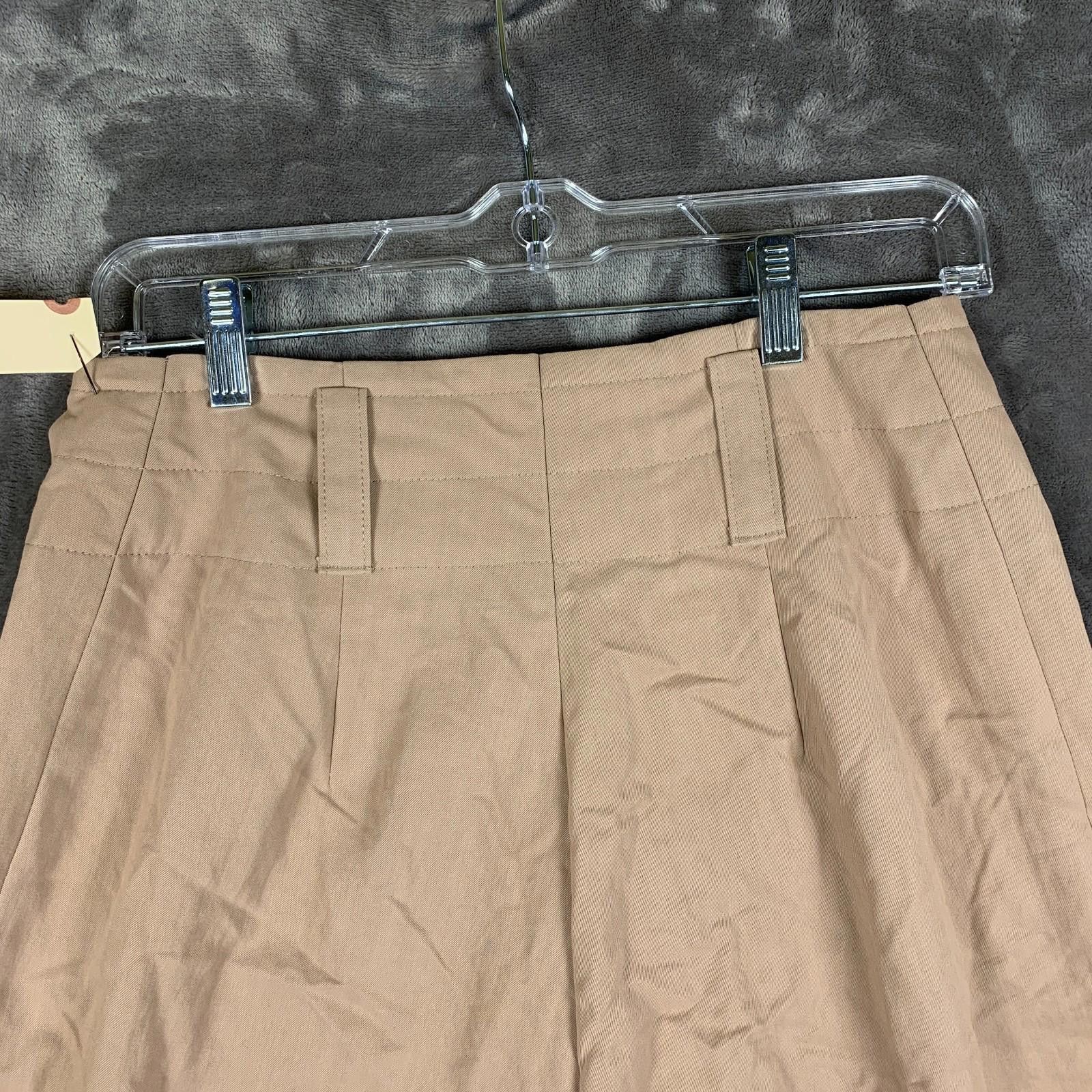 The Unbranded Brand Vintage 80s WOMENS Tan Wide/High Waisted Pants (249) Size 28" / US 6 / IT 42 - 3 Thumbnail