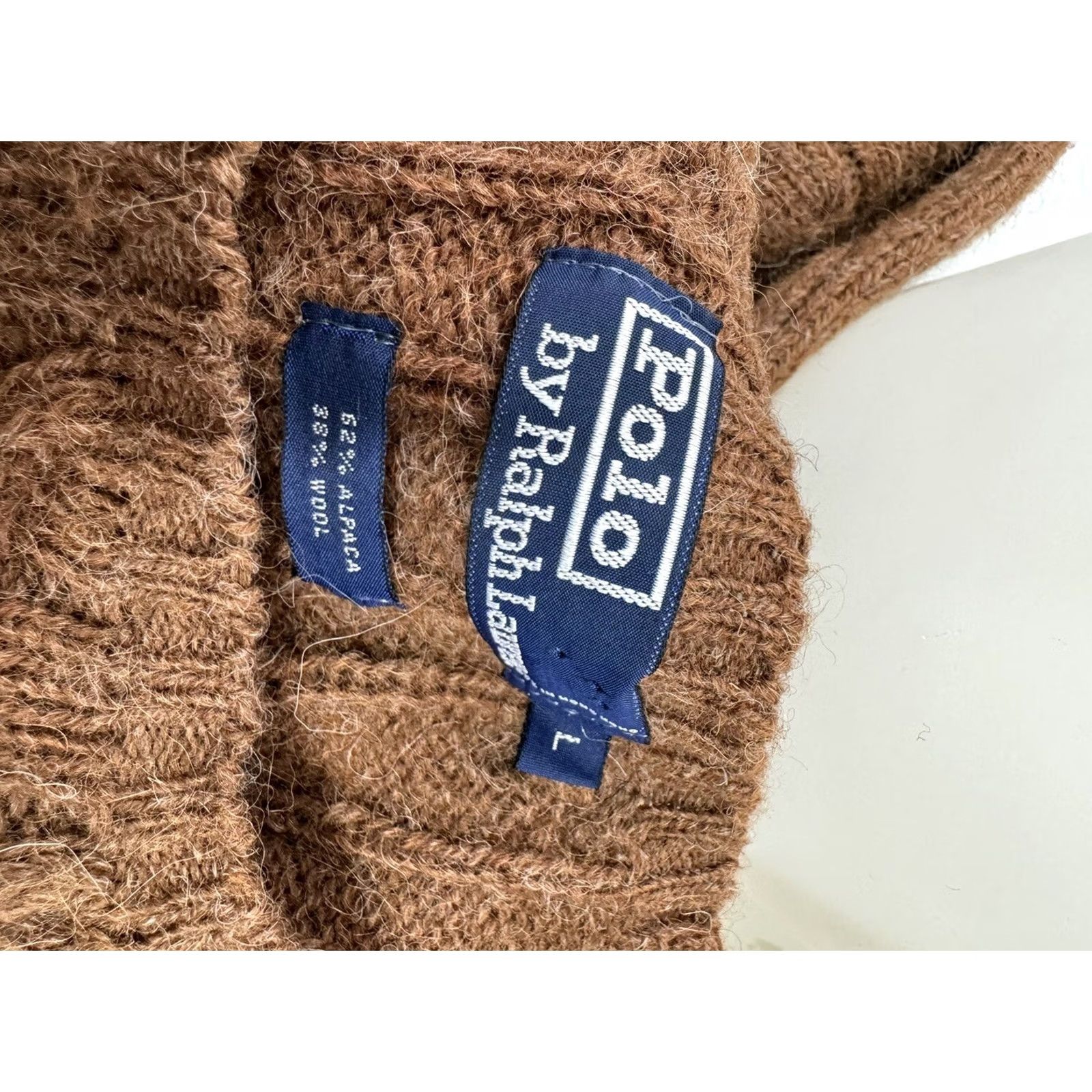 Ralph Lauren POLO RALPH LAUREN - ALPACA / WOOL Knit Mens L Sweater Size US L / EU 52-54 / 3 - 4 Thumbnail