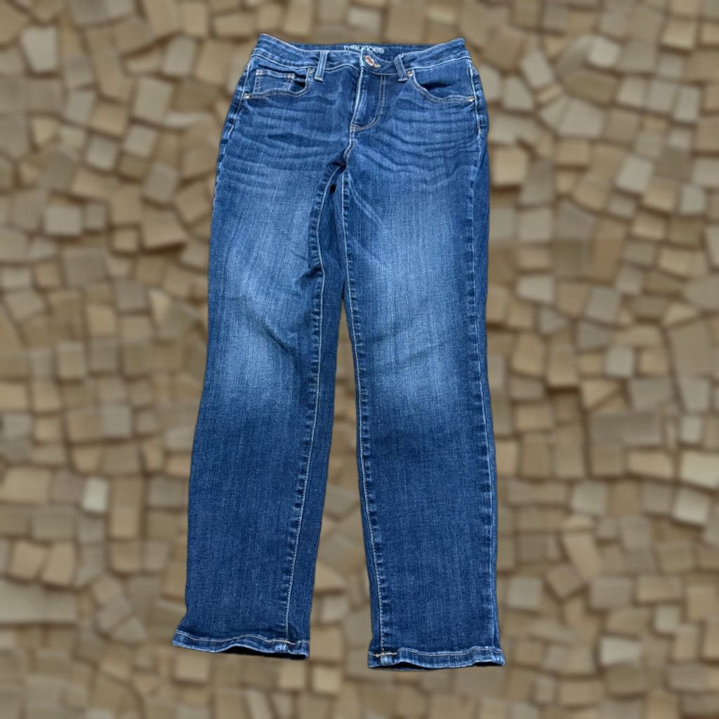 Vintage Maurices Jeans Women Skinny High Rise Denim Blue Medium Wash 4 Regular 5-Pocket Design-N/A? Size 27" / US 4 / IT 40 - 1 Thumbnail