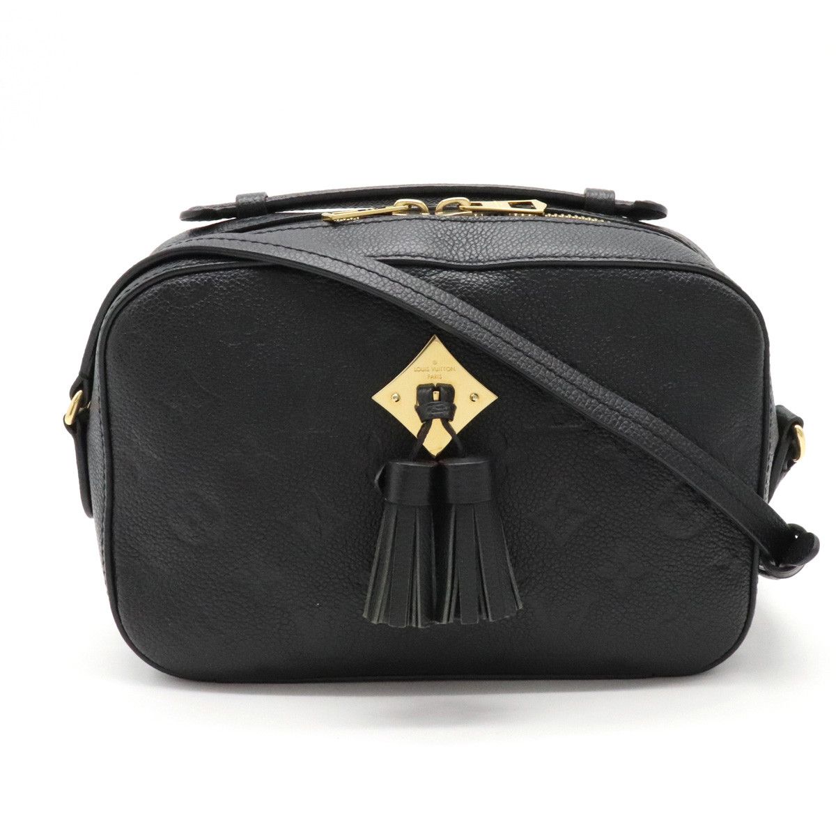 image of Louis Vuitton Empreinte Saintonges Crossbody Tassel Noir Black, Women's