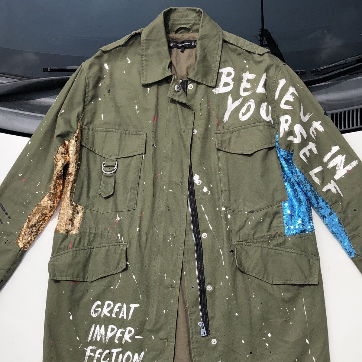 Zara OG Zara Trafaluc Jacket Parka Archival Design Distressed Size US M / EU 48-50 / 2 - 4 Thumbnail