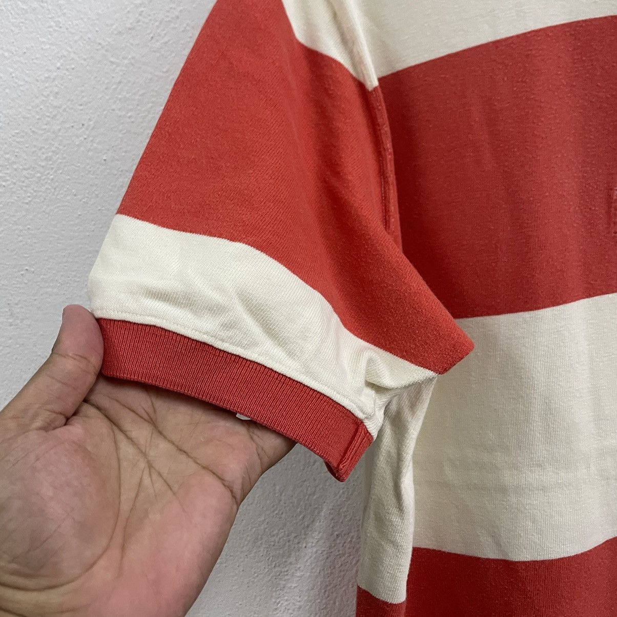 Polo Ralph Lauren × Vintage 🔥Polo Ralph Lauren Small Pony Striped Rugby Polos Shirts Size US L / EU 52-54 / 3 - 7 Thumbnail