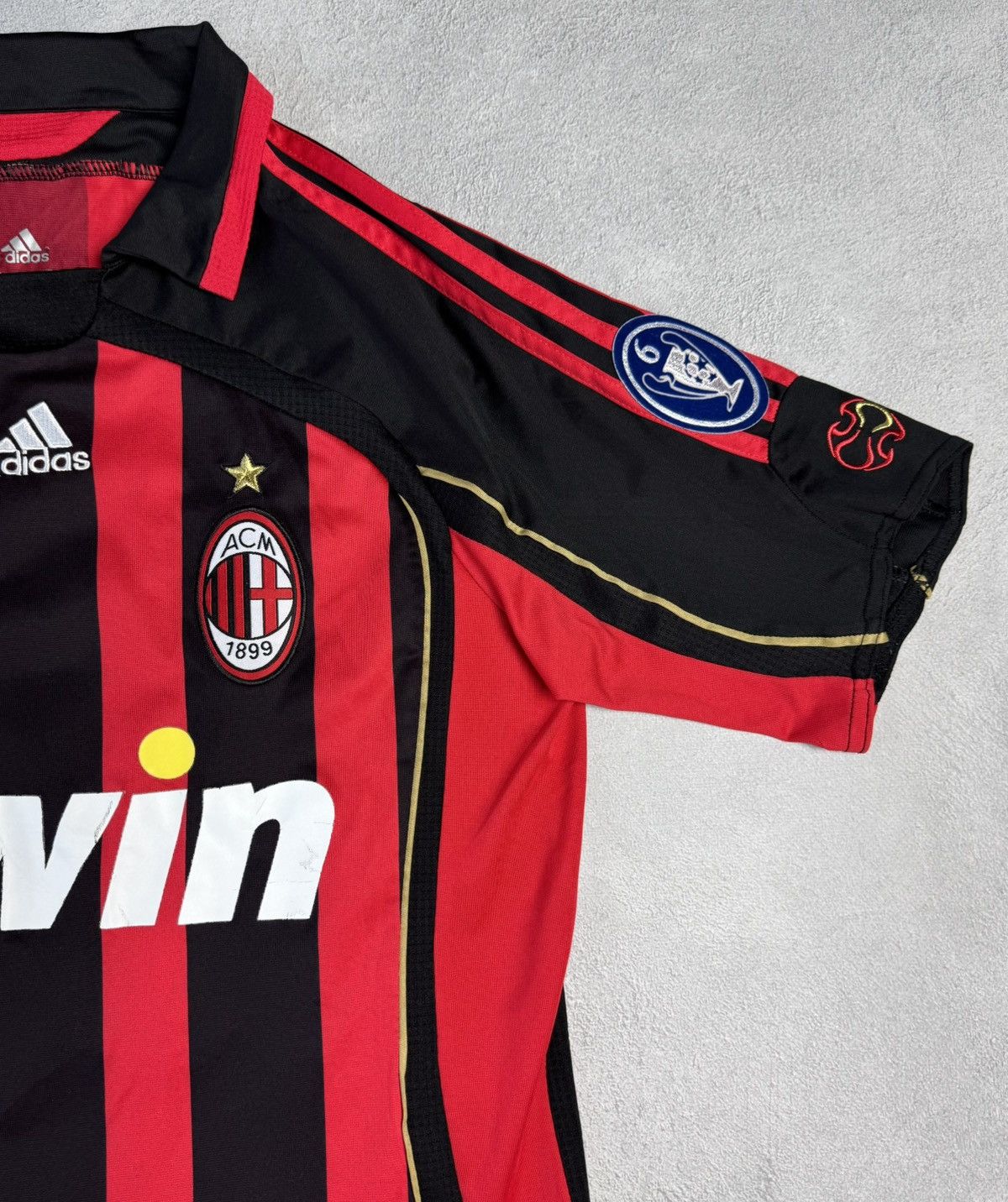 Vintage Ac Milan 2006 2007 Home Football Shirt Jersey #22 Kaka Size US S / EU 44-46 / 1 - 6 Thumbnail
