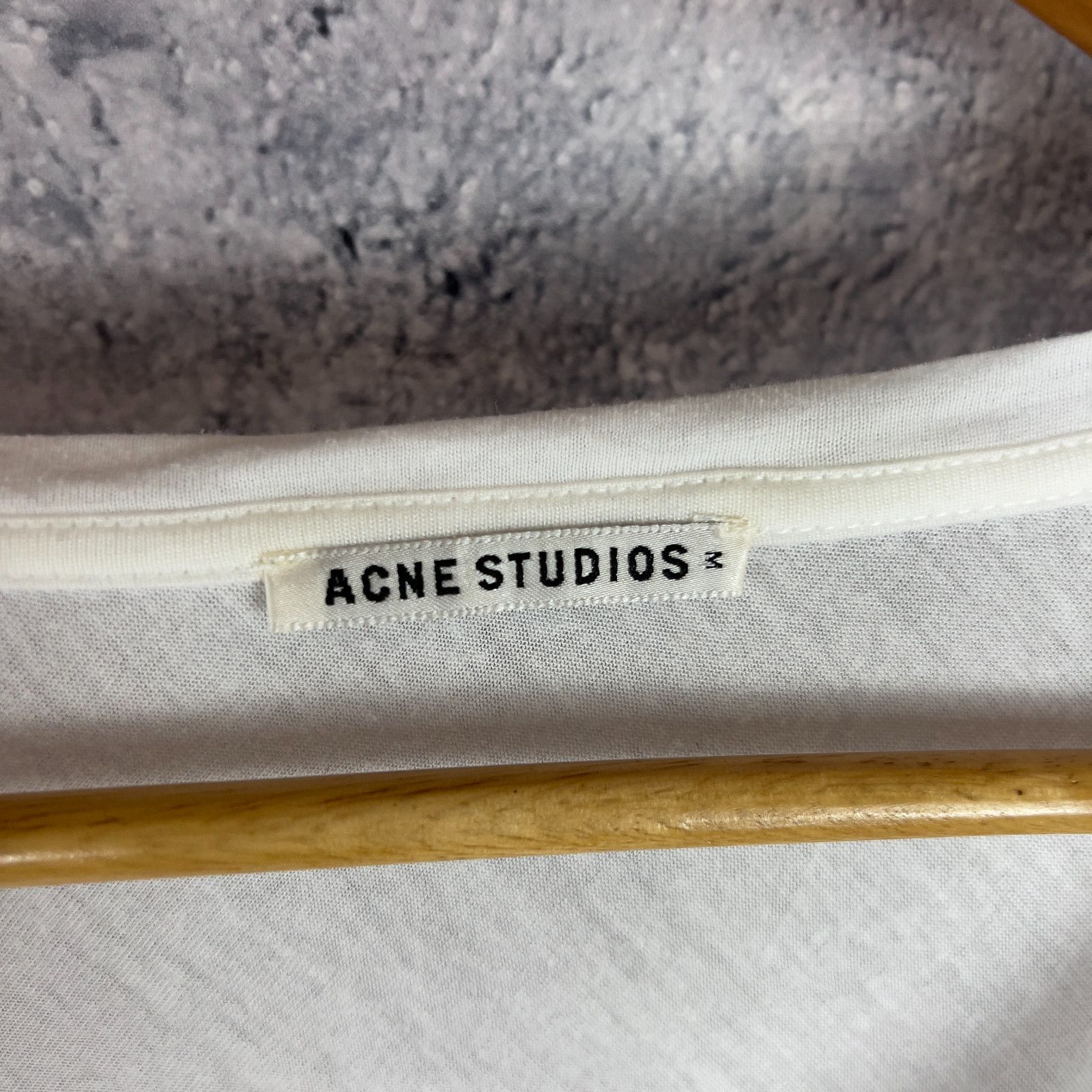 Acne Studios Acne Studios Women's Tee Size M White Lyocell Short Sleeve ` Size M / US 6-8 / IT 42-44 - 4 Thumbnail