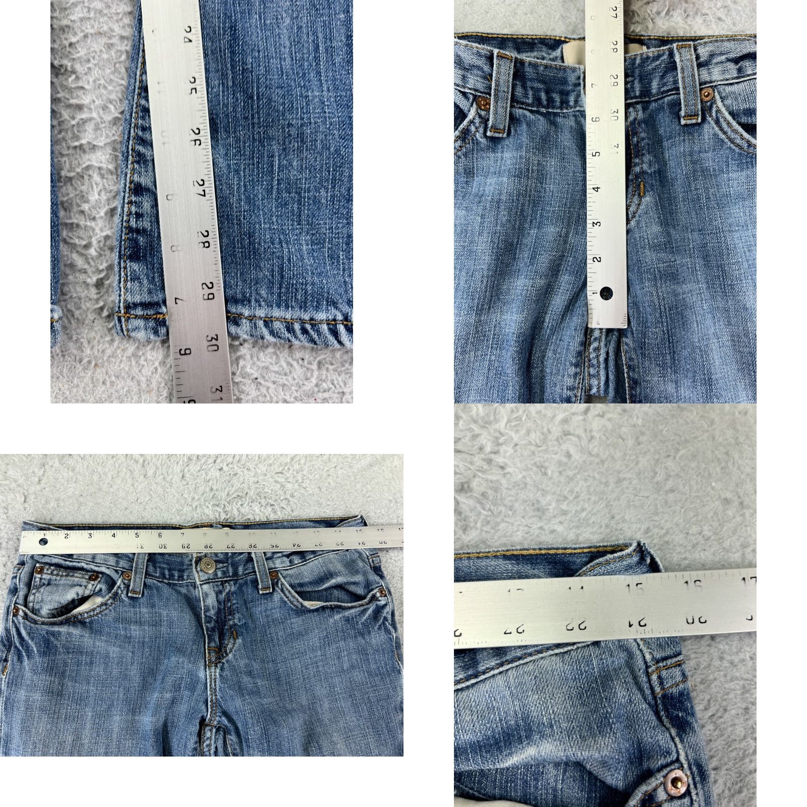 Gap Gap Jeans Womens 6 Blue Denim Flared Stretch Cotton Blend Regular 90s Retro Southwestern Womens Size 28" / US 6 / IT 42 - 8 Thumbnail