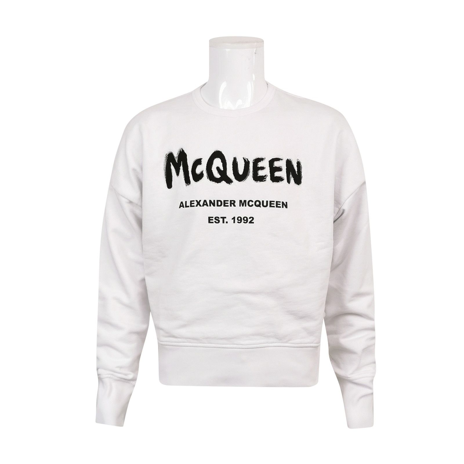 Alexander McQueen Alexander McQueen Logo Cotton Sweatshirt Size M Size US M / EU 48-50 / 2 - 1 Thumbnail