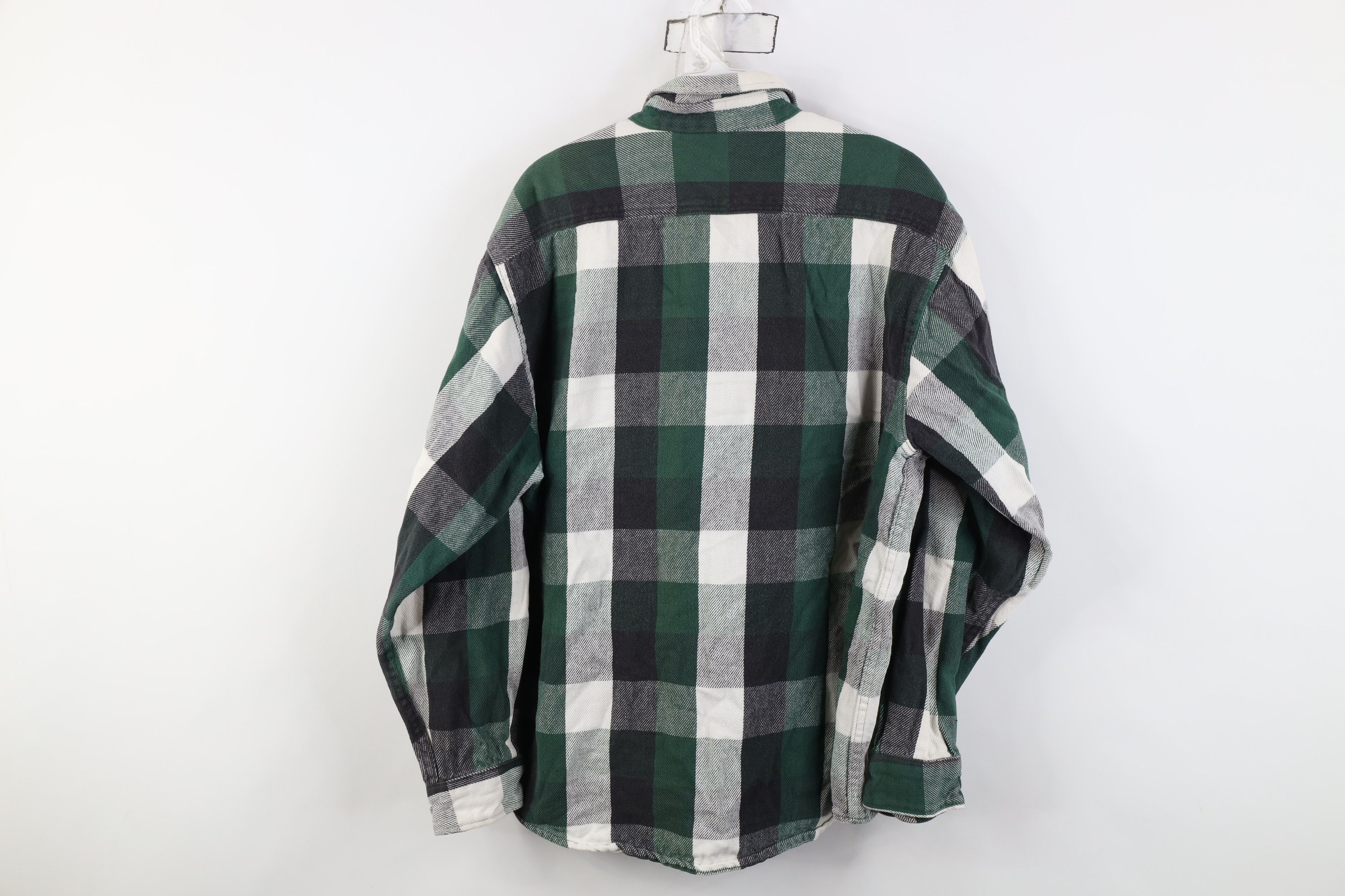 Vintage Vintage 90s Streetwear Flannel Button Shirt Plaid Size US XL / EU 56 / 4 - 11 Thumbnail