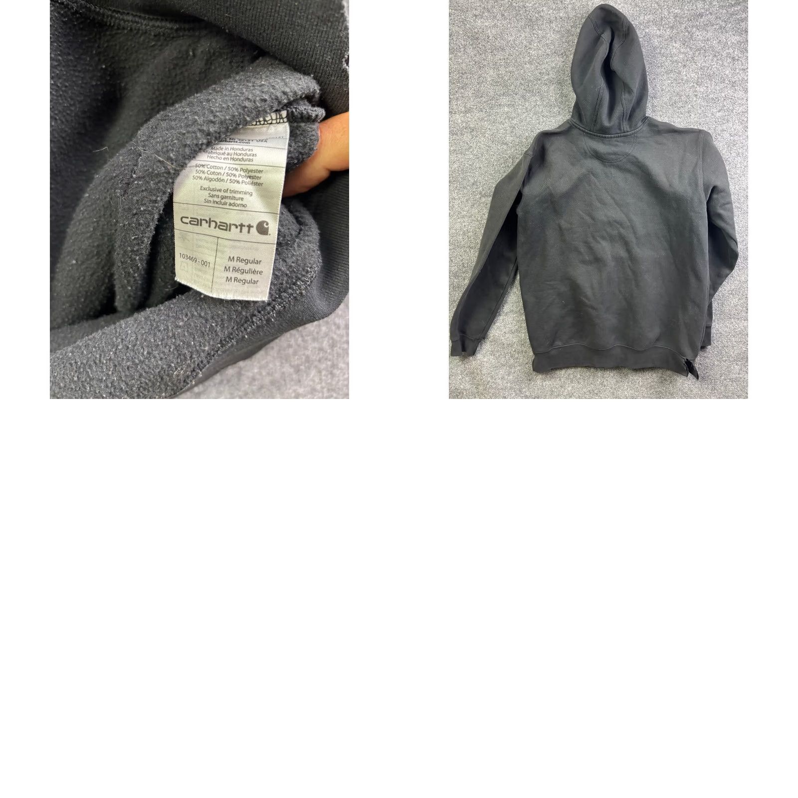 Carhartt VINTAGE Carhartt Hoodie Mens M Black Rugged Workwear Graphic Original Fit Size US M / EU 48-50 / 2 - 8 Thumbnail