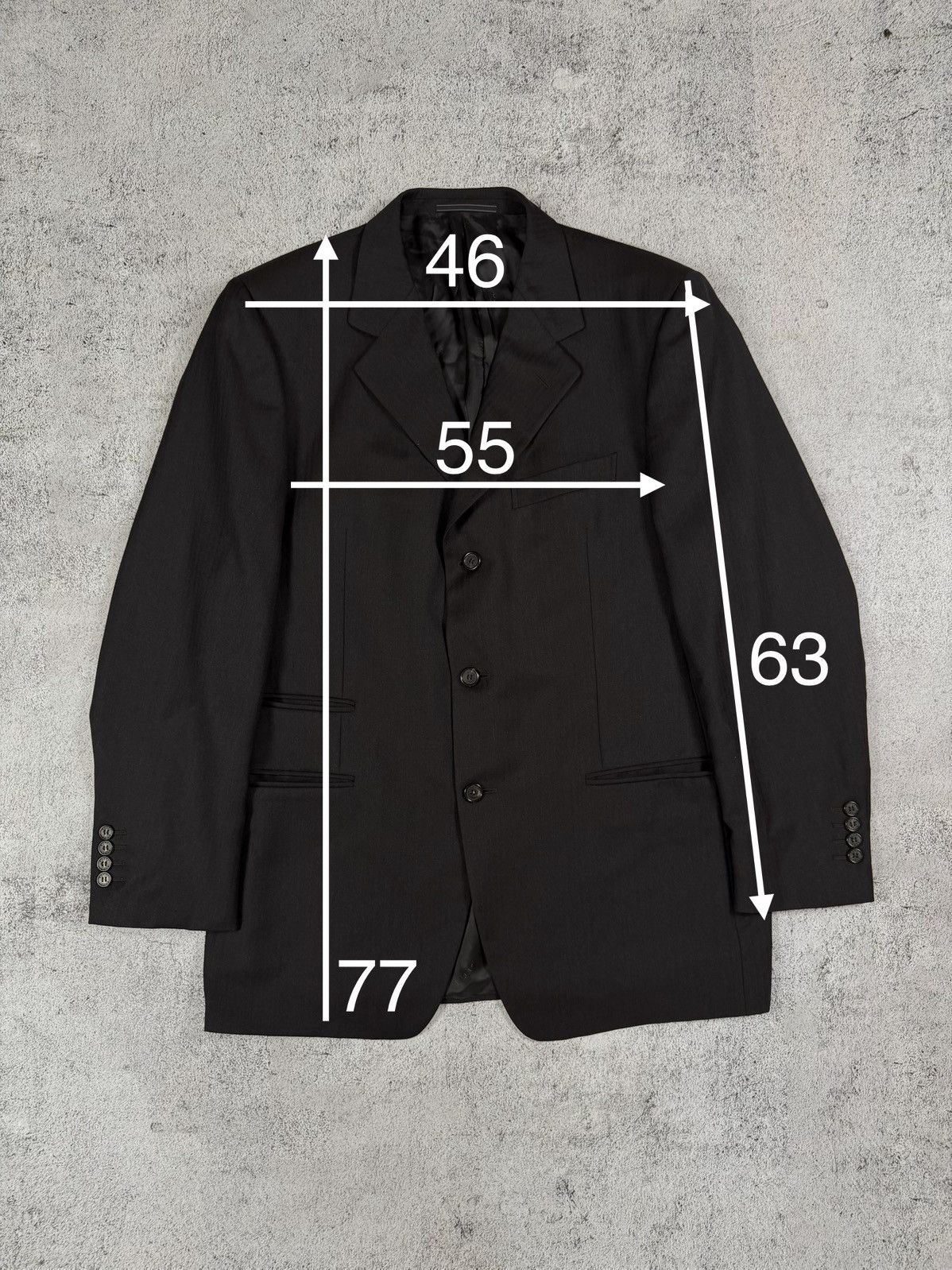 Gucci Gucci Classic Black Suit | Original | Size 52 | Size 52L - 24 Thumbnail