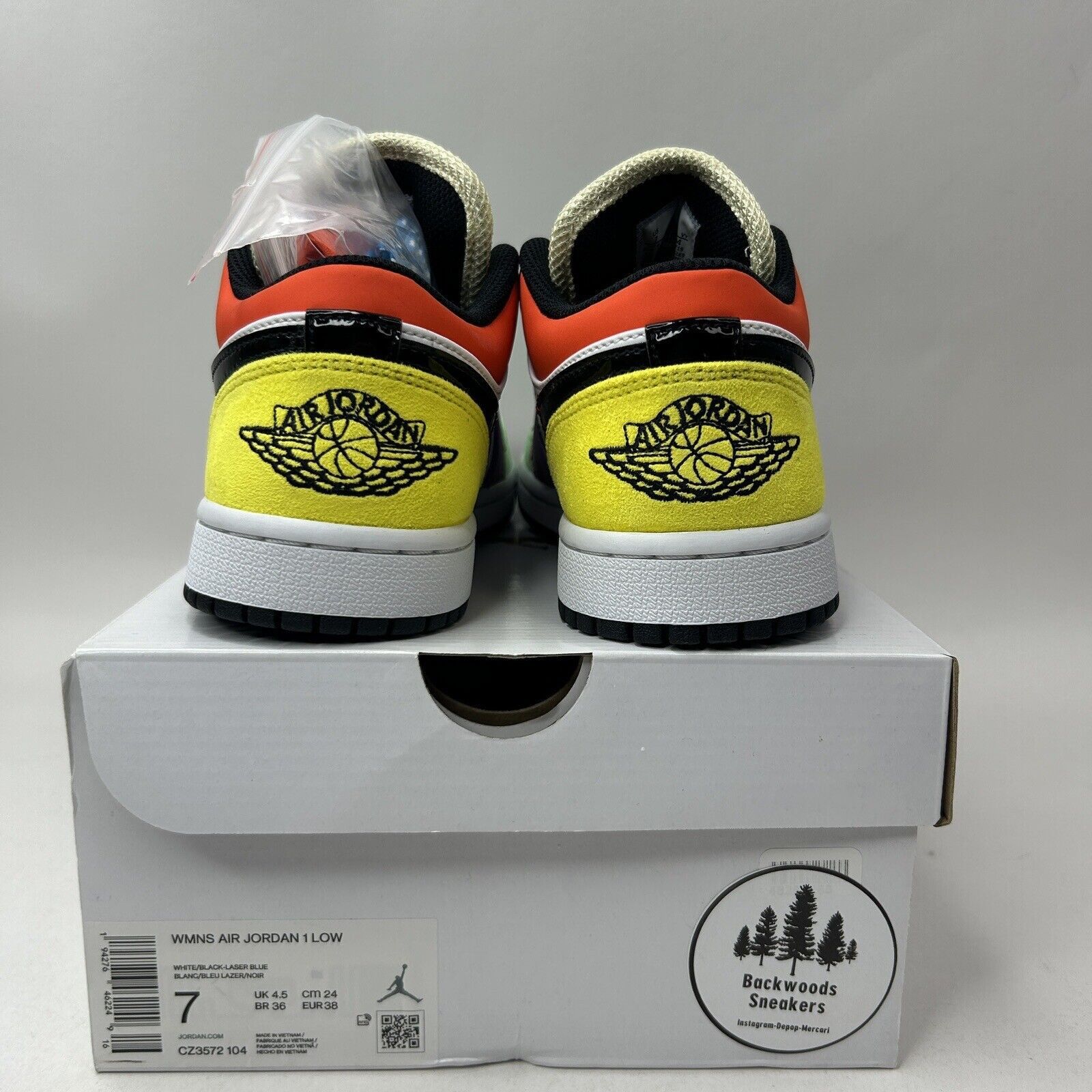 Nike Nike Shoes Air Jordan 1 Low SE WMNS “Lightbulb” 2023 Size US 7 / IT 37 - 4 Thumbnail