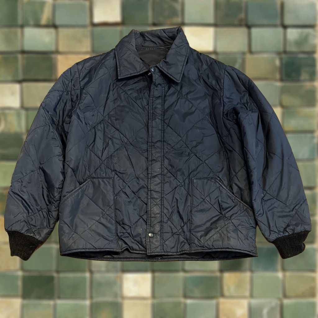 Vintage VINTAGE True Flight Full Zip Jacket Large Navy Blue Stains Military Size US L / EU 52-54 / 3 - 1 Thumbnail