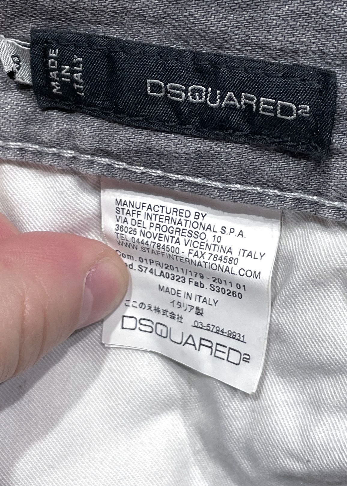 Dsquared2 Dsquared2 Grey Paint Splattered Jeans Size US 32 / EU 48 - 7 Thumbnail