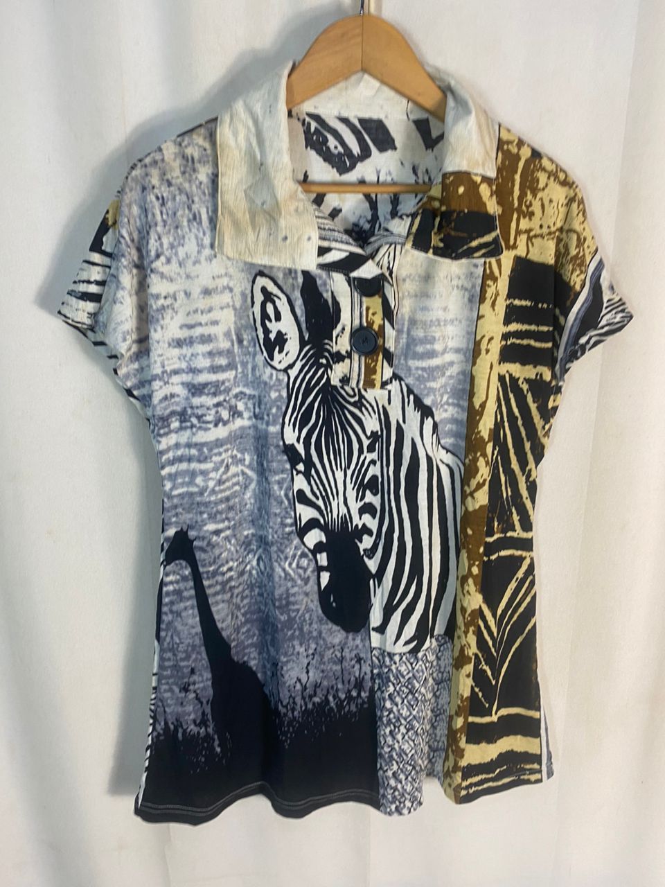 Japanese Brand Souverain fullprint blouse shirt Size M / US 6-8 / IT 42-44 - 4 Thumbnail