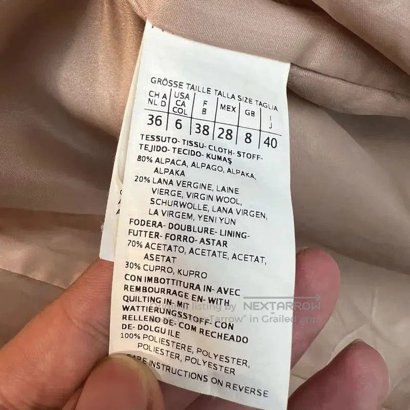 Max Mara MaxMara Pink Wool Ladies Coat . Size S / US 4 / IT 40 - 5 Thumbnail