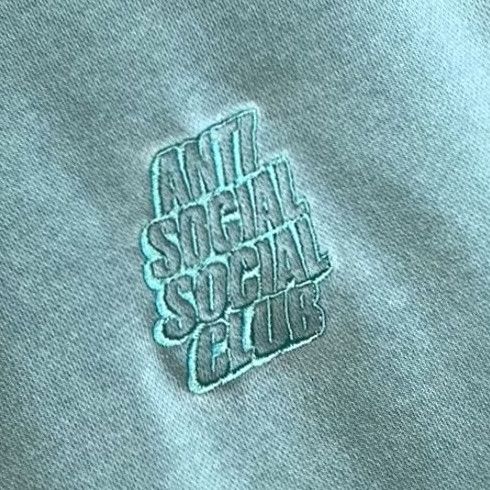 Anti Social Social Club VINTAGE Anti Social Social Club Embroidered Crewneck Sweatshirt Mens M Green Size US M / EU 48-50 / 2 - 2 Thumbnail