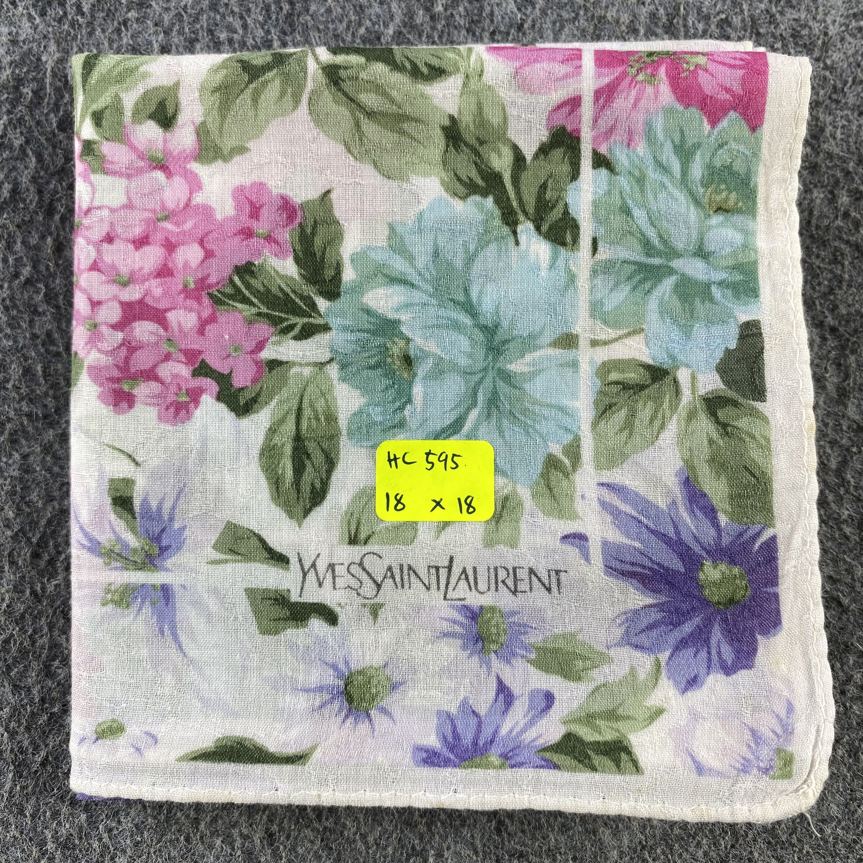 Vintage × Yves Saint Laurent Yves Saint Laurent Handkerchief/Neckerchief/Bandana HC595 Size ONE SIZE - 5 Thumbnail