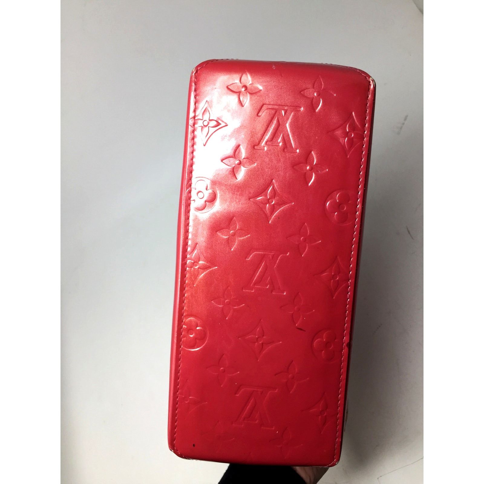 Louis Vuitton Louis Vuitton Monogram Vernis Reade PM Hand Bag - Red M91088 Size ONE SIZE - 2 Thumbnail