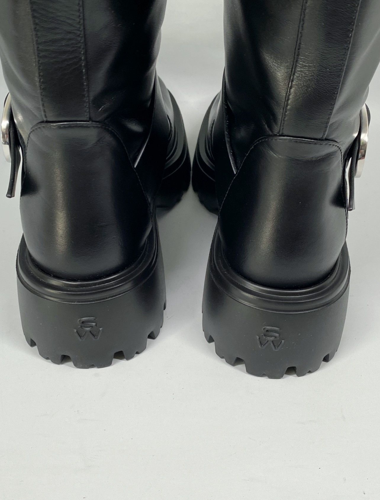 Stuart Weitzman Stuart Weitzman Buckle-Accented Leather Tall Boots size 7 Size US 7 / IT 37 - 9 Thumbnail
