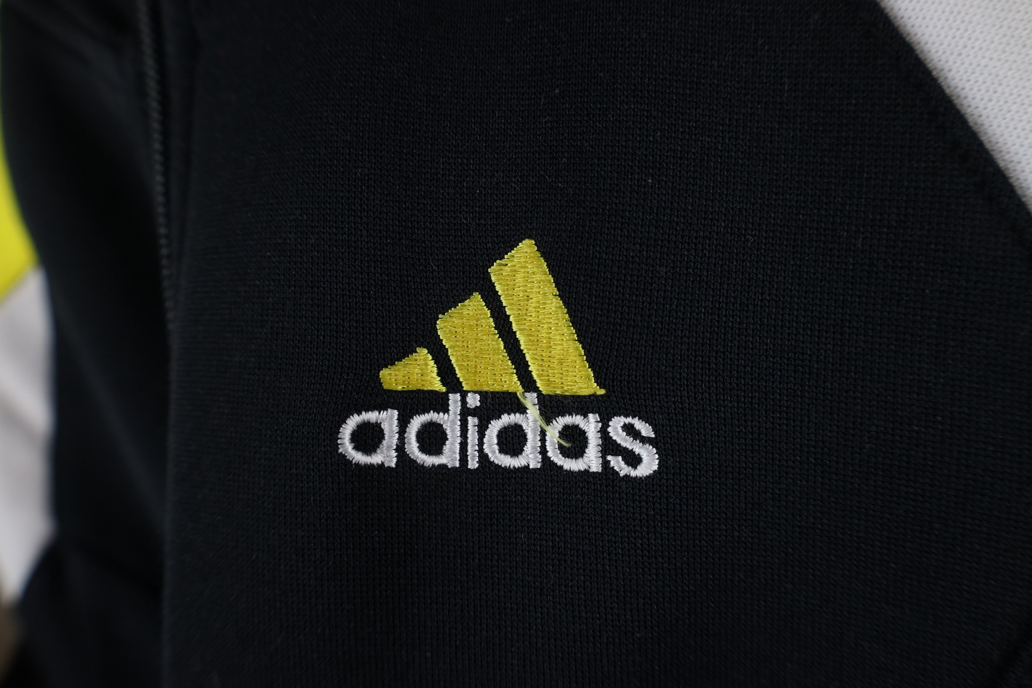 Adidas × Vintage Vintage 90s Adidas Spell Out Warm Up Track Jacket Black Size S / US 4 / IT 40 - 4 Thumbnail