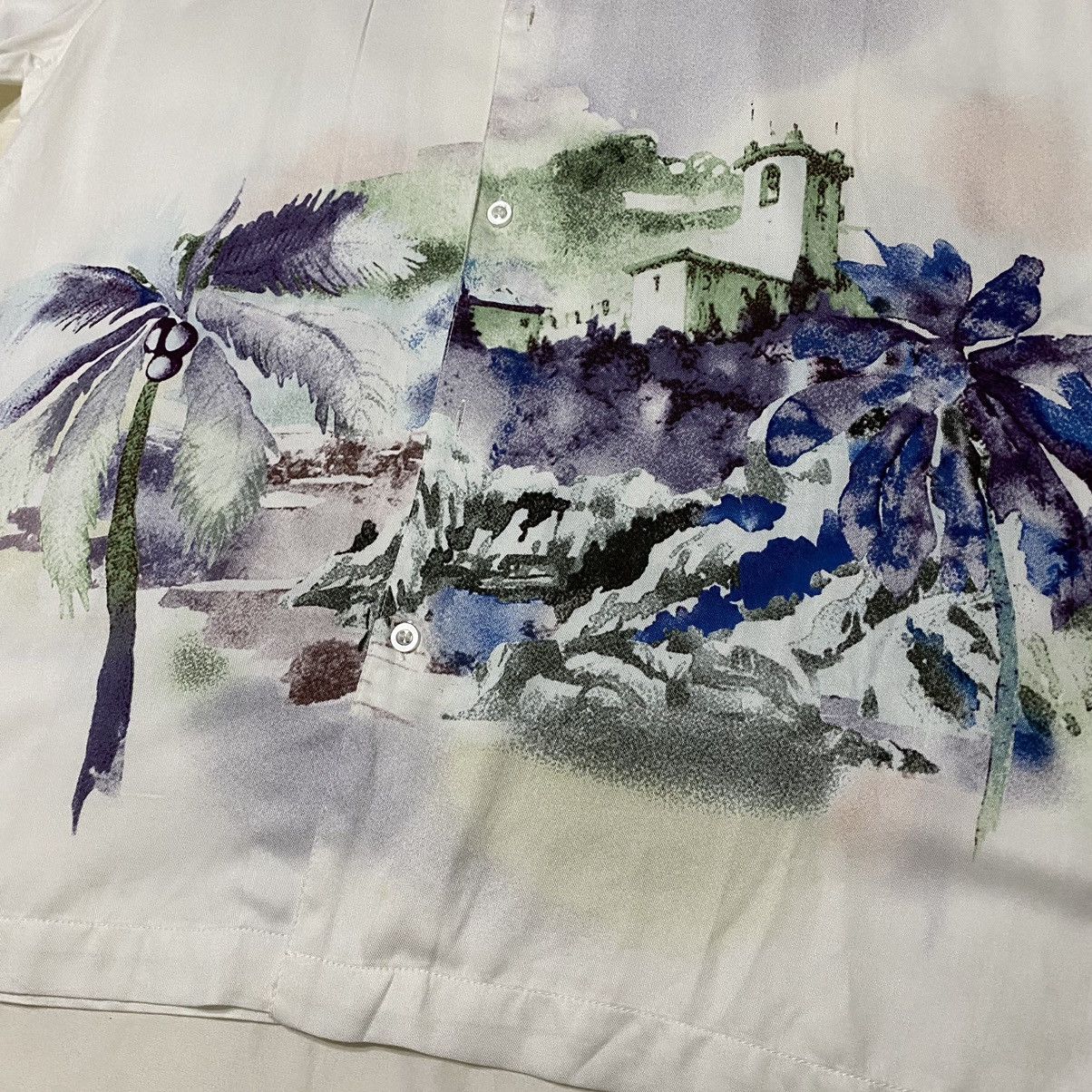 Forever 21 Camp Collar Beach Shirt Size US M / EU 48-50 / 2 - 4 Thumbnail