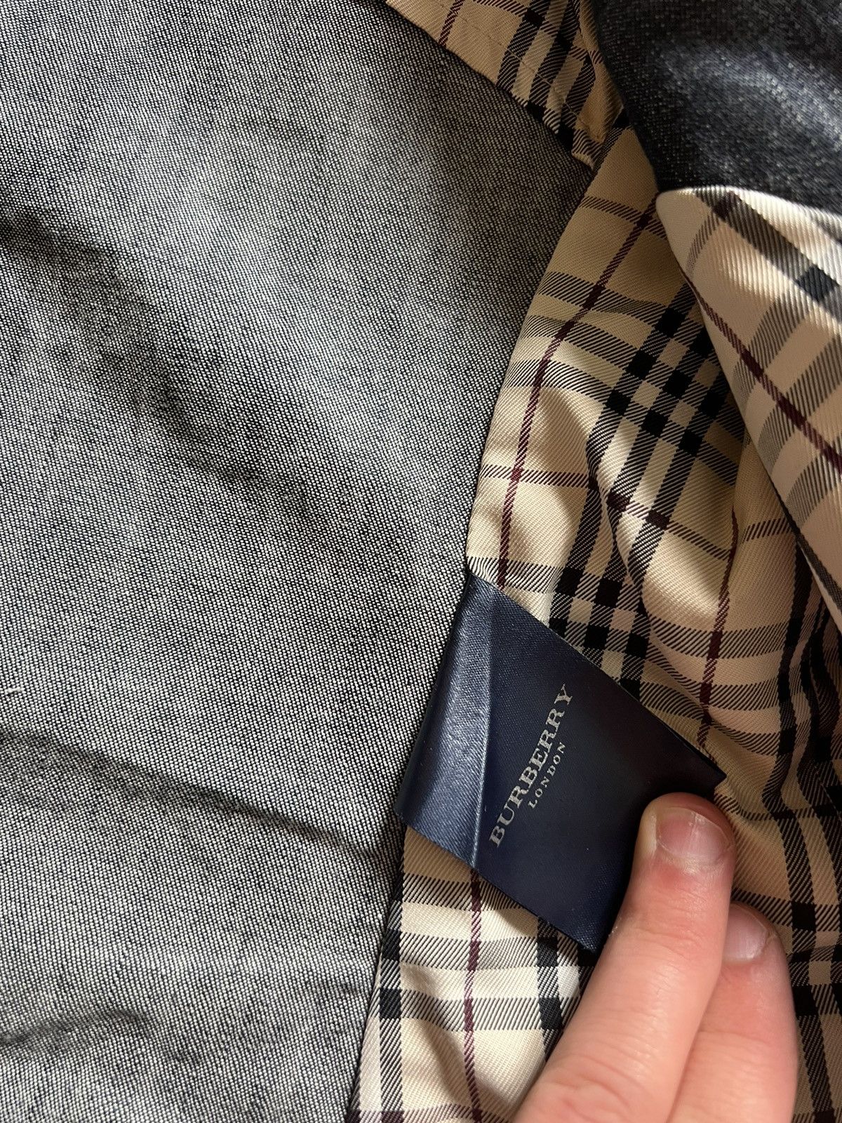 Burberry × Vintage Burberry vintage blazer plaid women avant garde 90s Size M / US 6-8 / IT 42-44 - 9 Thumbnail