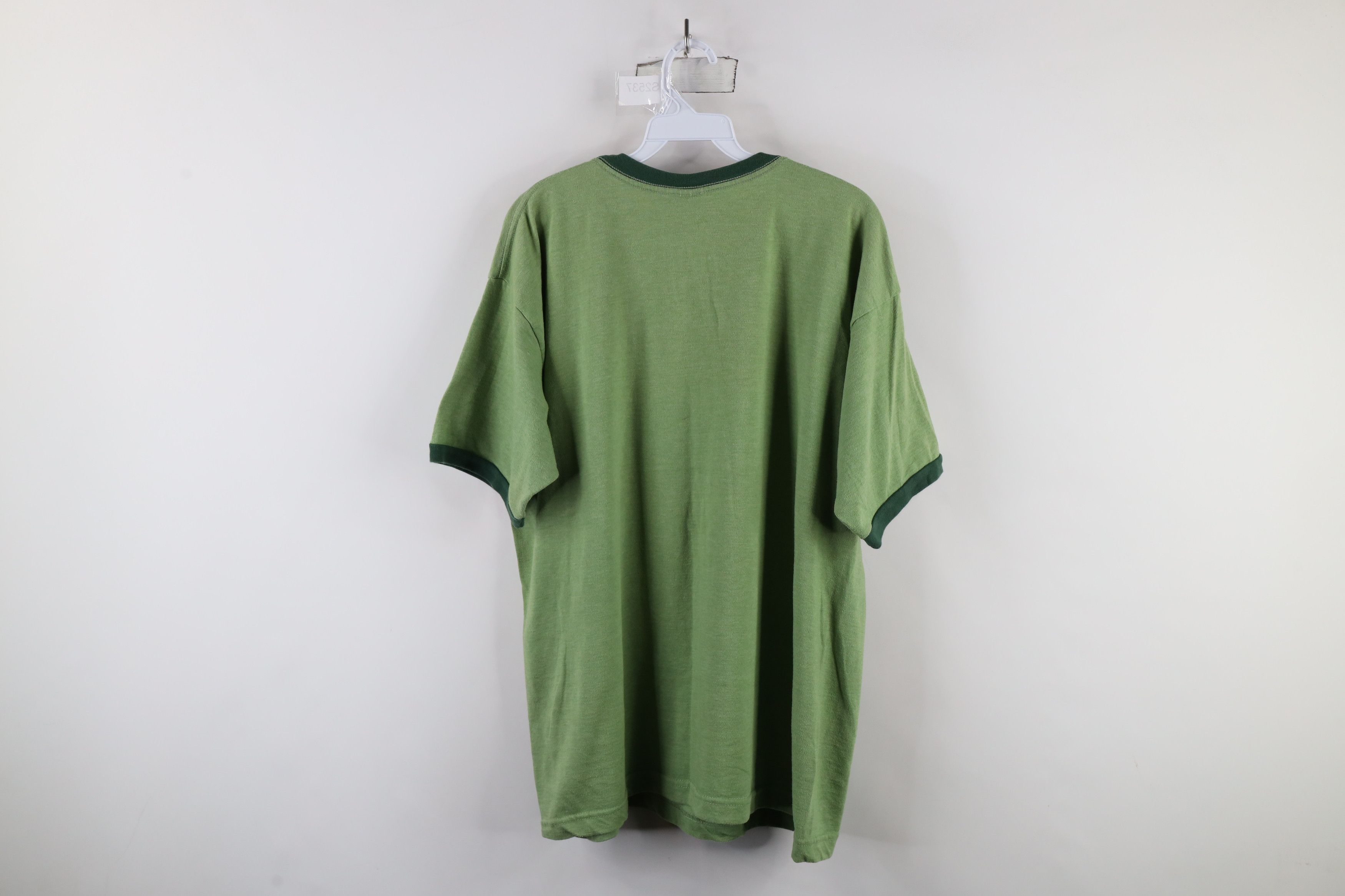 Vintage Vintage Y2K Owl Give A Hoot Don't Pollute Ringer T-Shirt USA Size US XL / EU 56 / 4 - 8 Thumbnail