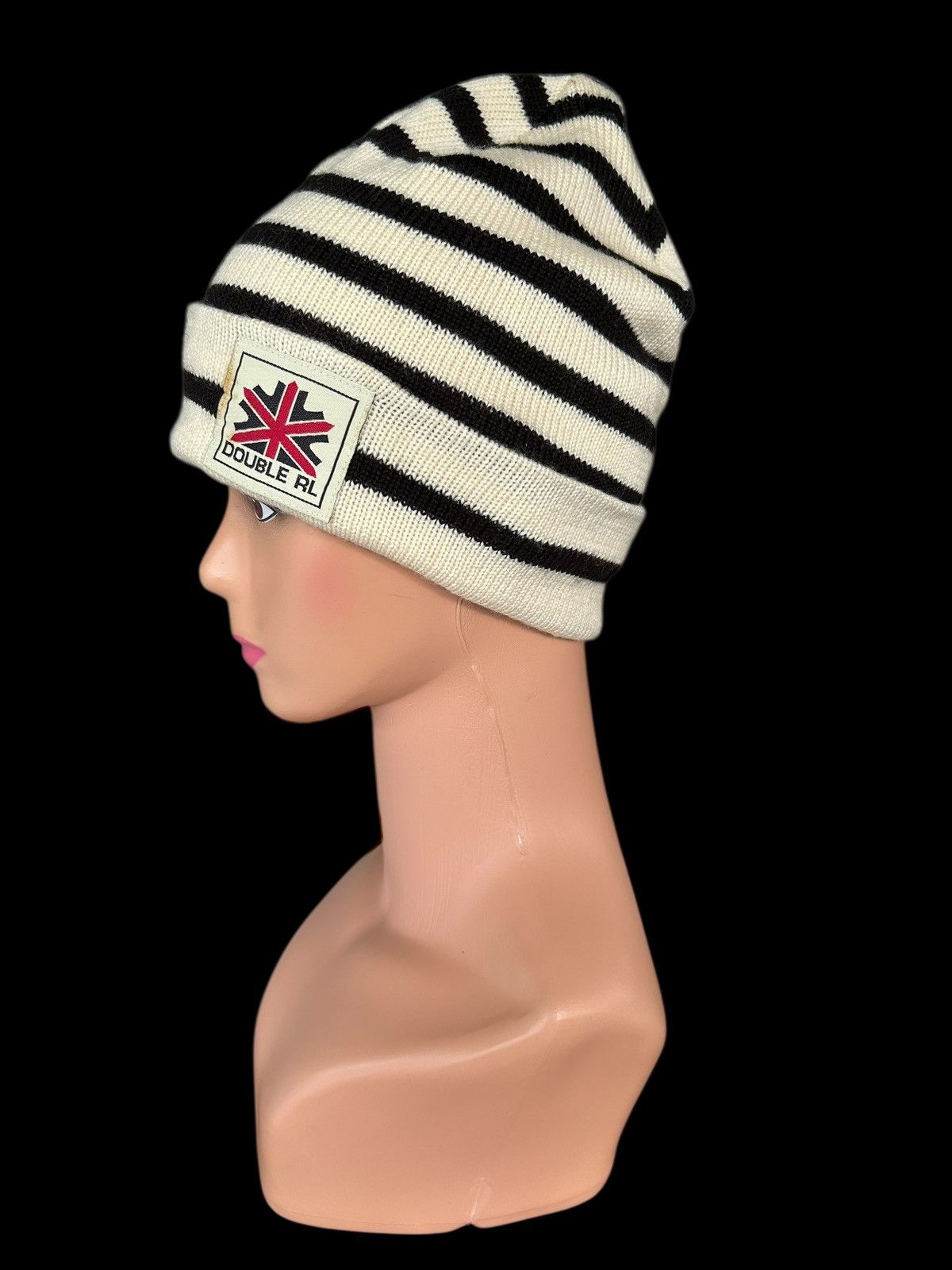 Japanese Brand × Kapital × Vintage RALPH LAUREN Double RL Vintage Stripe Beanie Hats Size ONE SIZE - 2 Thumbnail