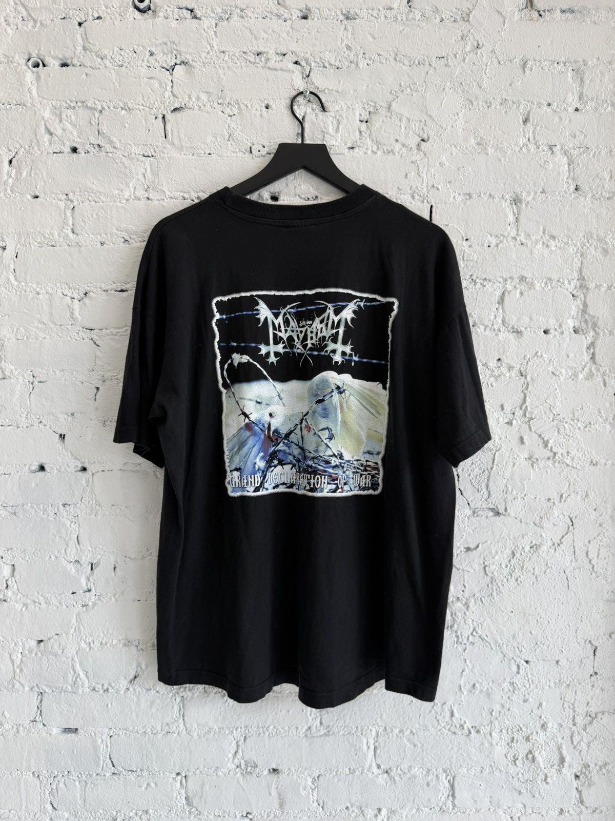 Vintage 2000 MAYHEM ‘GRAND DECLARATION OF WAR’ TEE Size US XL / EU 56 / 4 - 3 Thumbnail