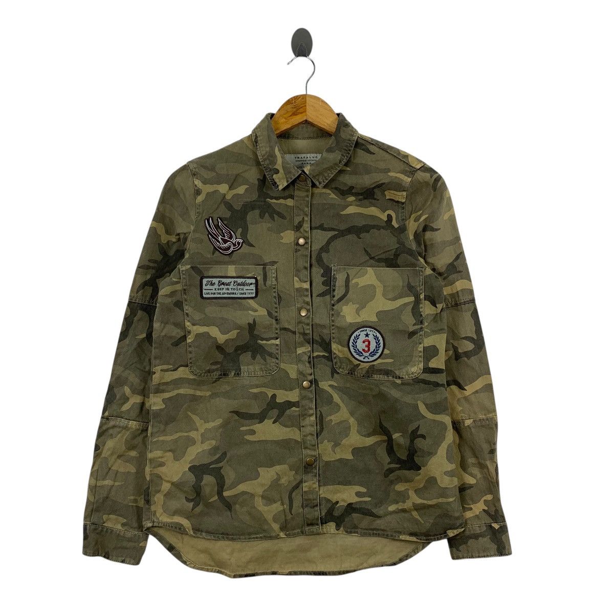 Japanese Brand × Zara ZARA Trafaluc Japanese Brand Casualwear Camouflage Shirts Size US XS / EU 42 / 0 - 1 Thumbnail