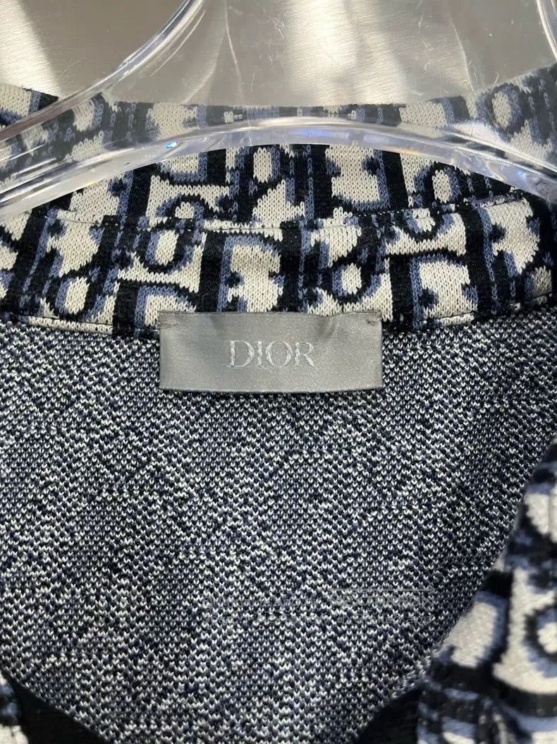 Dior Dior Navy blue cotton full-print logo printed long-sleeved Size US M / EU 48-50 / 2 - 3 Thumbnail