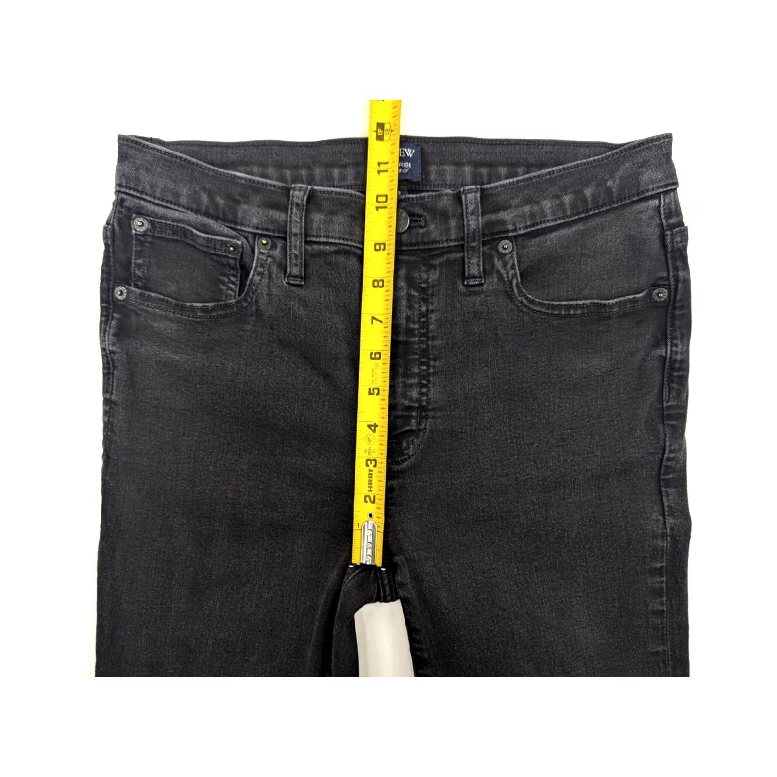J.Crew J.CREW High Rise Skinny Jeans Women 30 Washed Black AG727 Stretch Denim 5-Pocket Regular Rise Slim Fit Vintage: No Ladies Womens Size 30" / US 8 / IT 44 - 5 Thumbnail