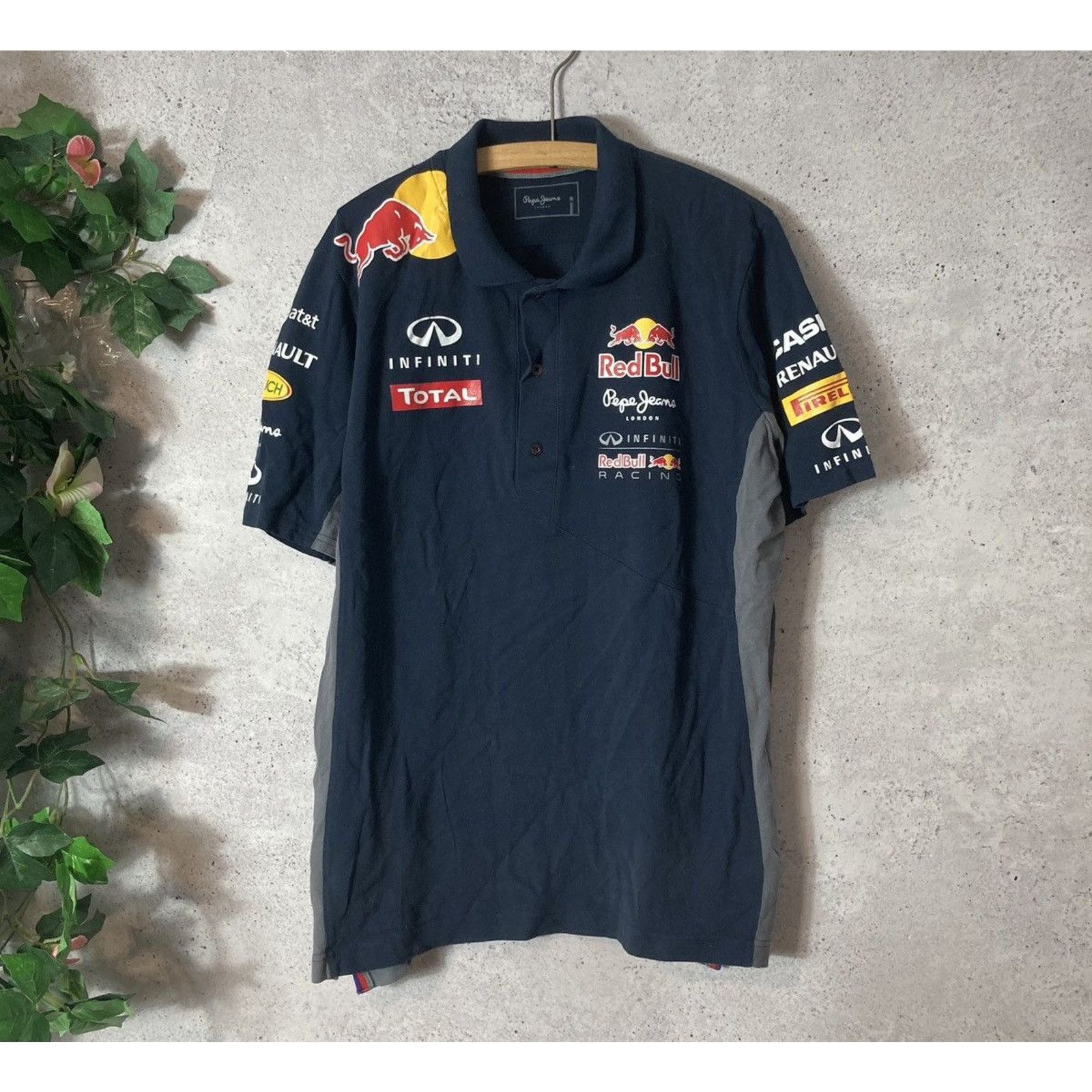 Pepe Jeans Vintage Pepe Jeans Racing F-1 Red Bull Boxy T-shirt Size US XL / EU 56 / 4 - 1 Thumbnail