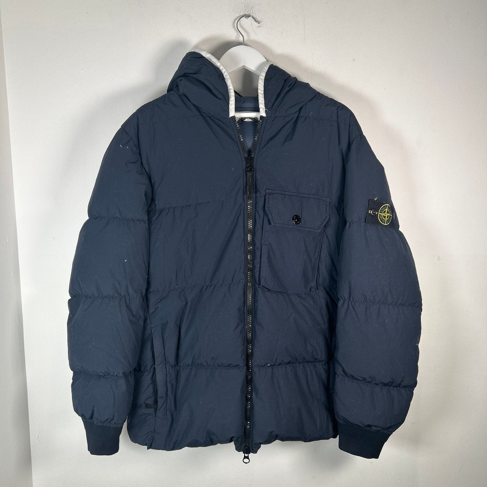 Stone Island Stone Island Navy Down Puffer Size XL Size US XL / EU 56 / 4 - 1 Thumbnail