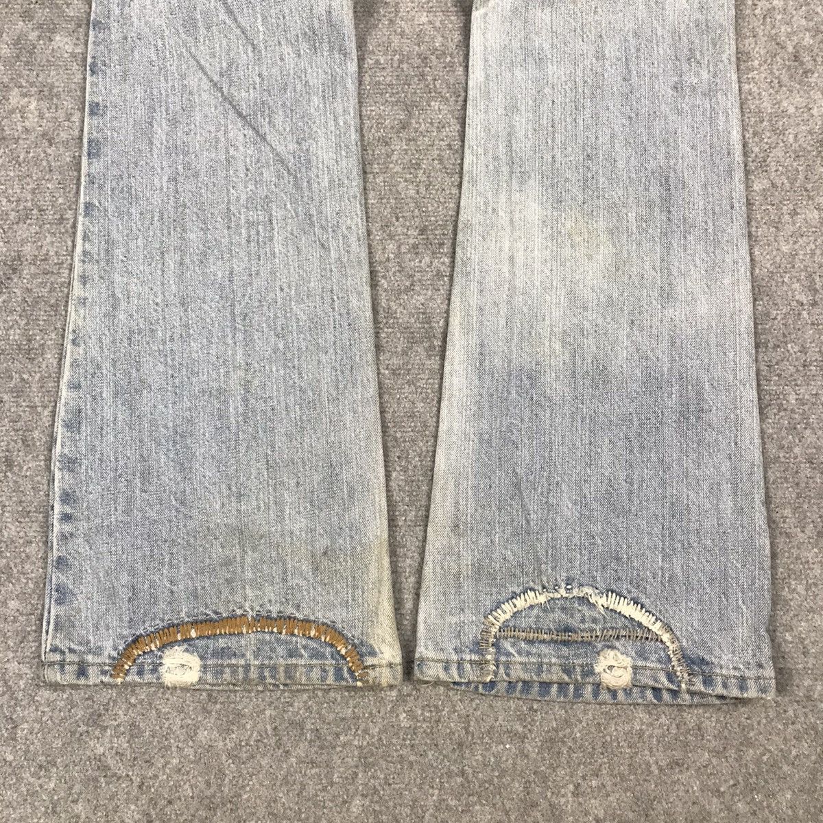 FLARE JAPAN STYLE ABERCROMBIE PATCHWORK DISTRESS JEANS PANTS