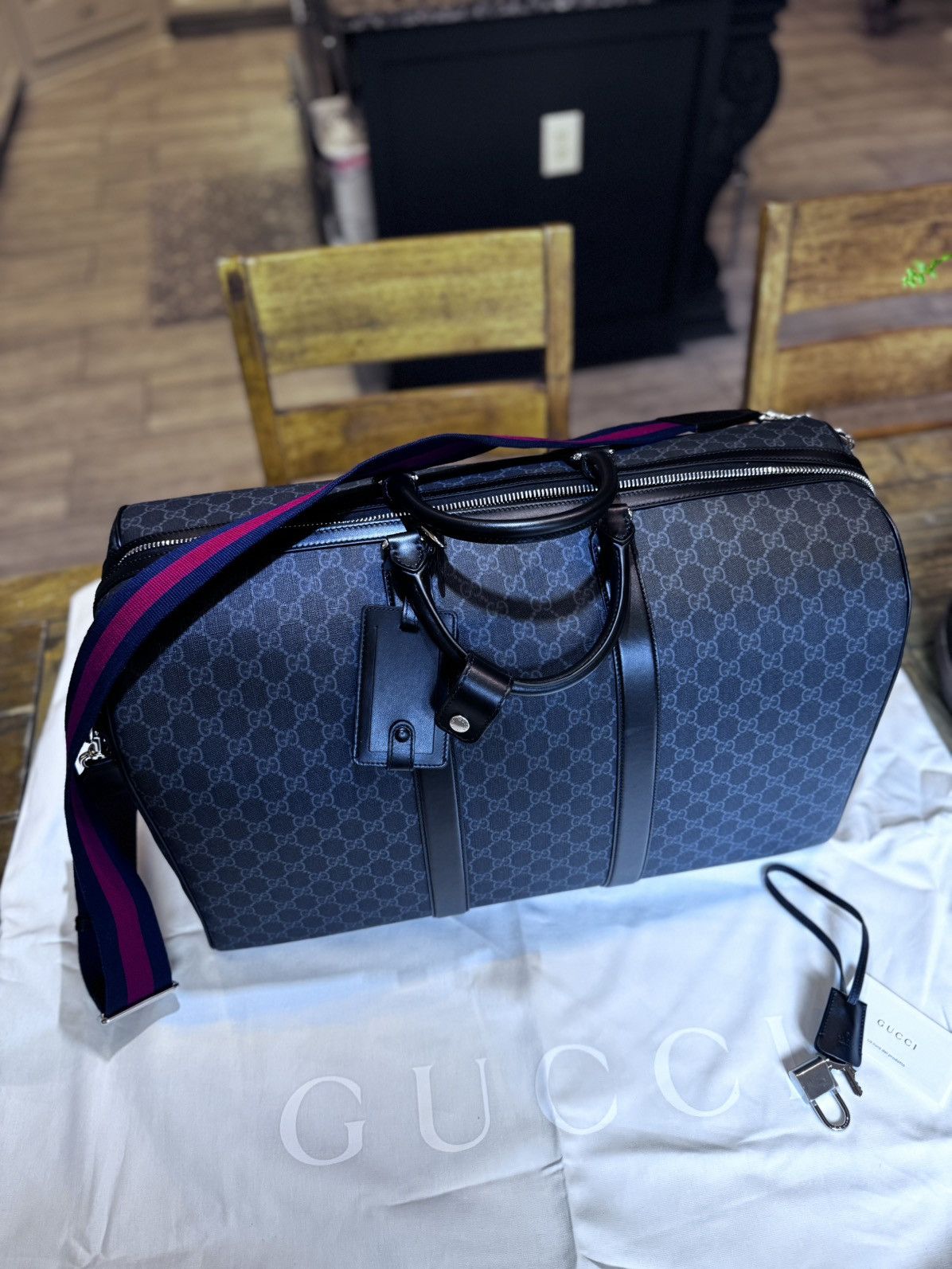 Gucci Gucci Large GG Duffle Bag Size ONE SIZE - 15 Thumbnail