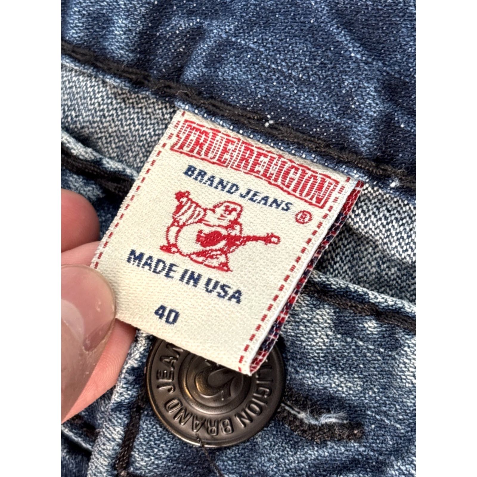 True Religion **VTG True Religion Ricky Relaxed Fit Blue Men's Jeans 40x32 USA** User: VTG True Religion Ricky Relaxed Fit Blue Men's Jeans 40x32 USA Size US 40 / EU 56 - 8 Thumbnail