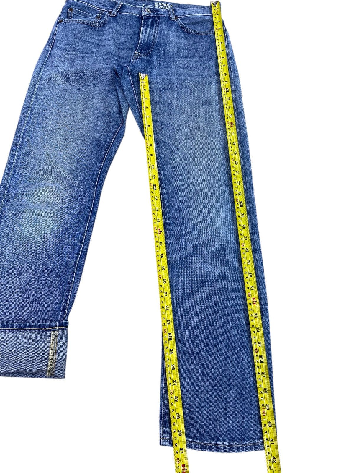 Uniqlo Uniqlo X Selvage Light Blue Wash Style Straight Leg Jeans Size US 32 / EU 48 - 8 Thumbnail