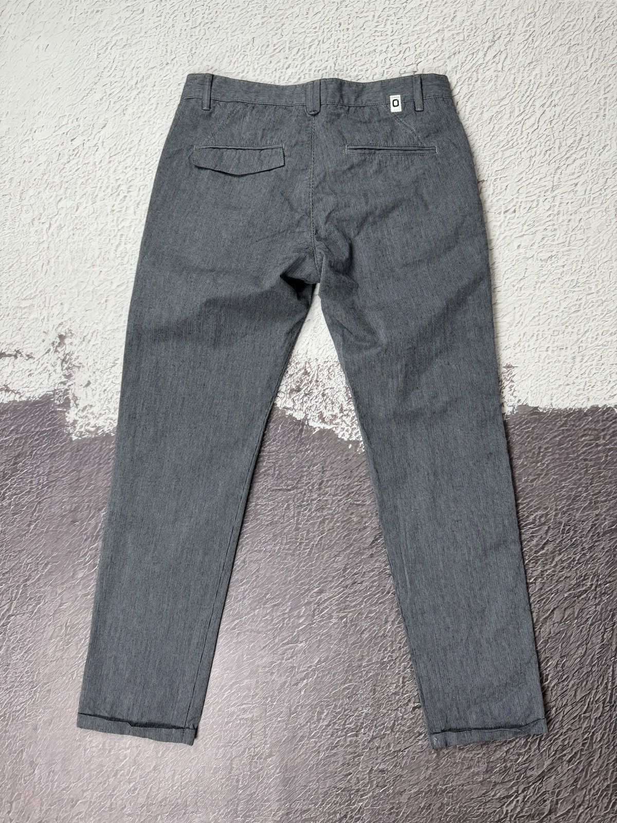 Officina36 Officina 36 cotton striped grey cropped chino pants Size US 30 / EU 46 - 12 Thumbnail