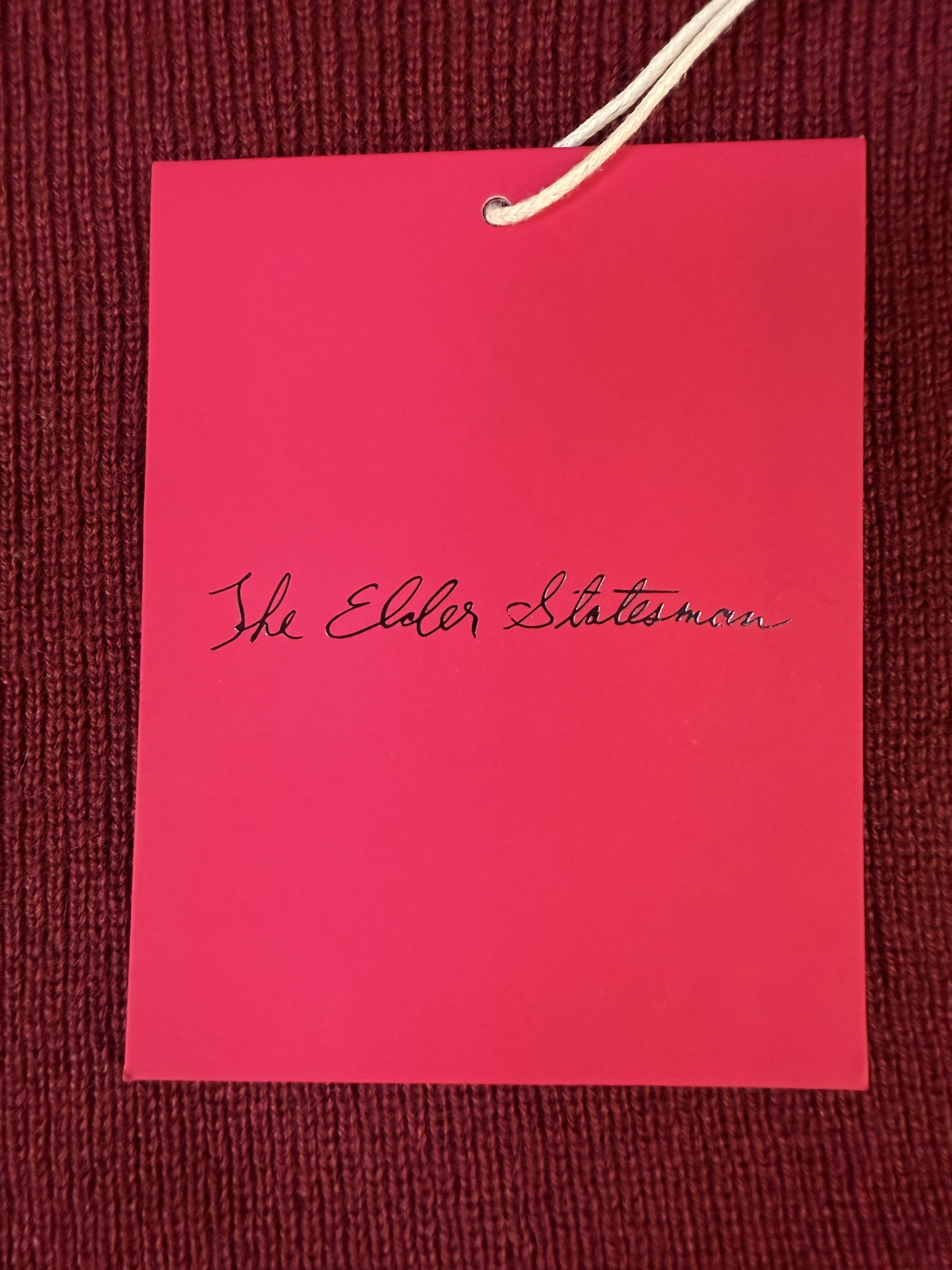 The Elder Statesman $650 The Elder Statesman Delicash Merlot Turtleneck Size L / US 10 / IT 46 - 7 Thumbnail