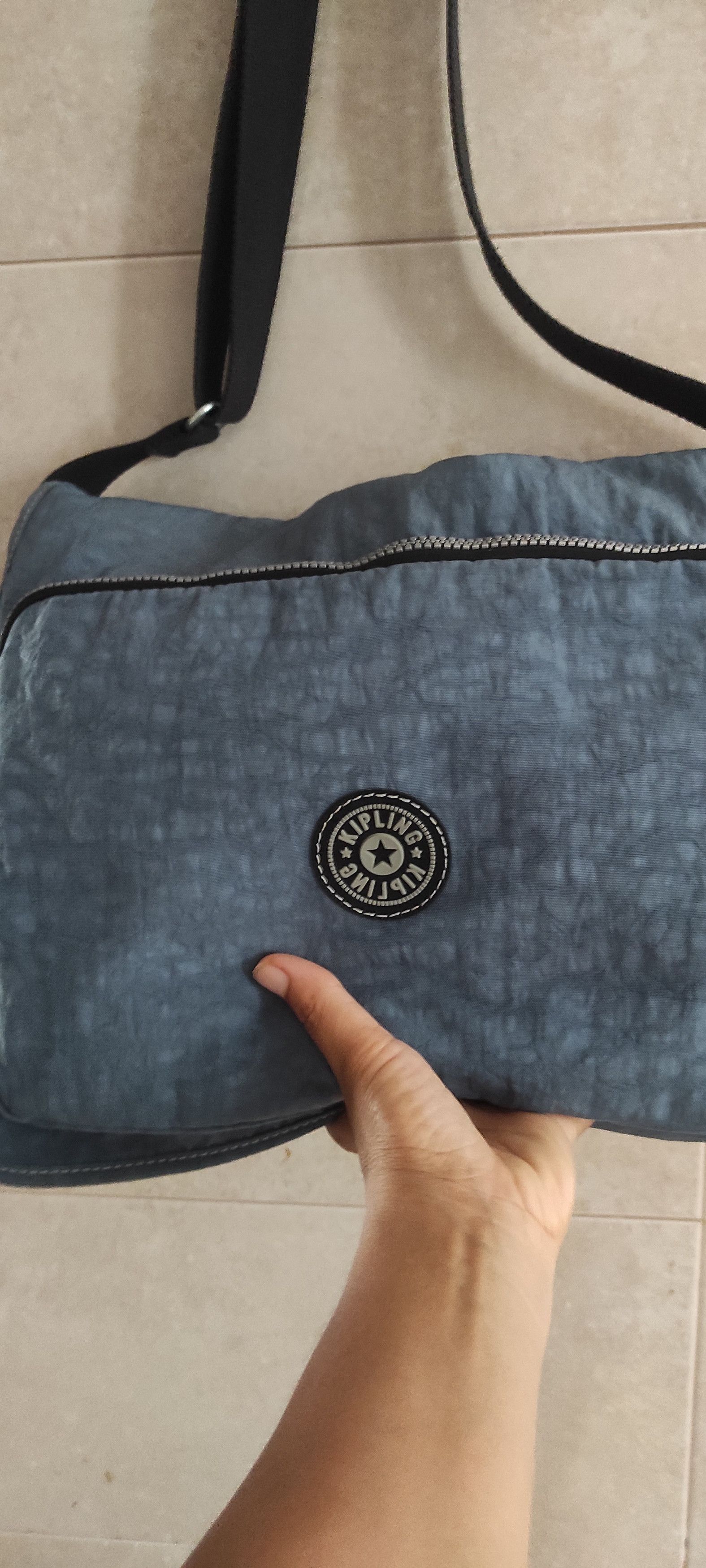 Japanese Brand Kipling Messenger Blue Nylon Crossbody Expandable Bag Size ONE SIZE - 10 Thumbnail