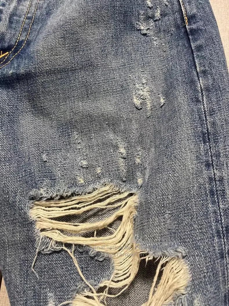 Junya Watanabe Junya Watanabe 2005 Distressed Denim Jeans. Size US 28 / EU 44 - 5 Thumbnail