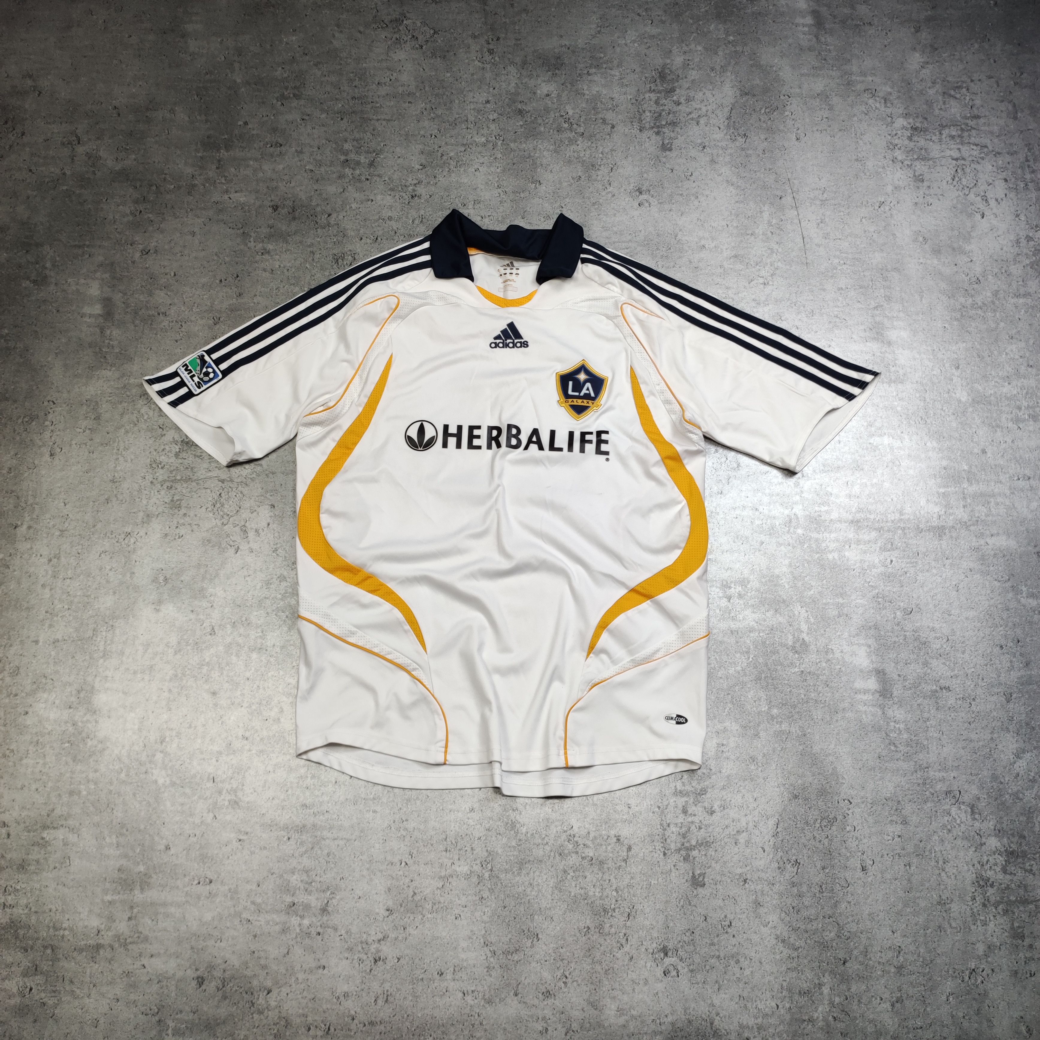 Vintage RARE Vintage Adiads x LA Galaxy #23 Beckham Home Jersey Size US XL / EU 56 / 4 - 2 Thumbnail