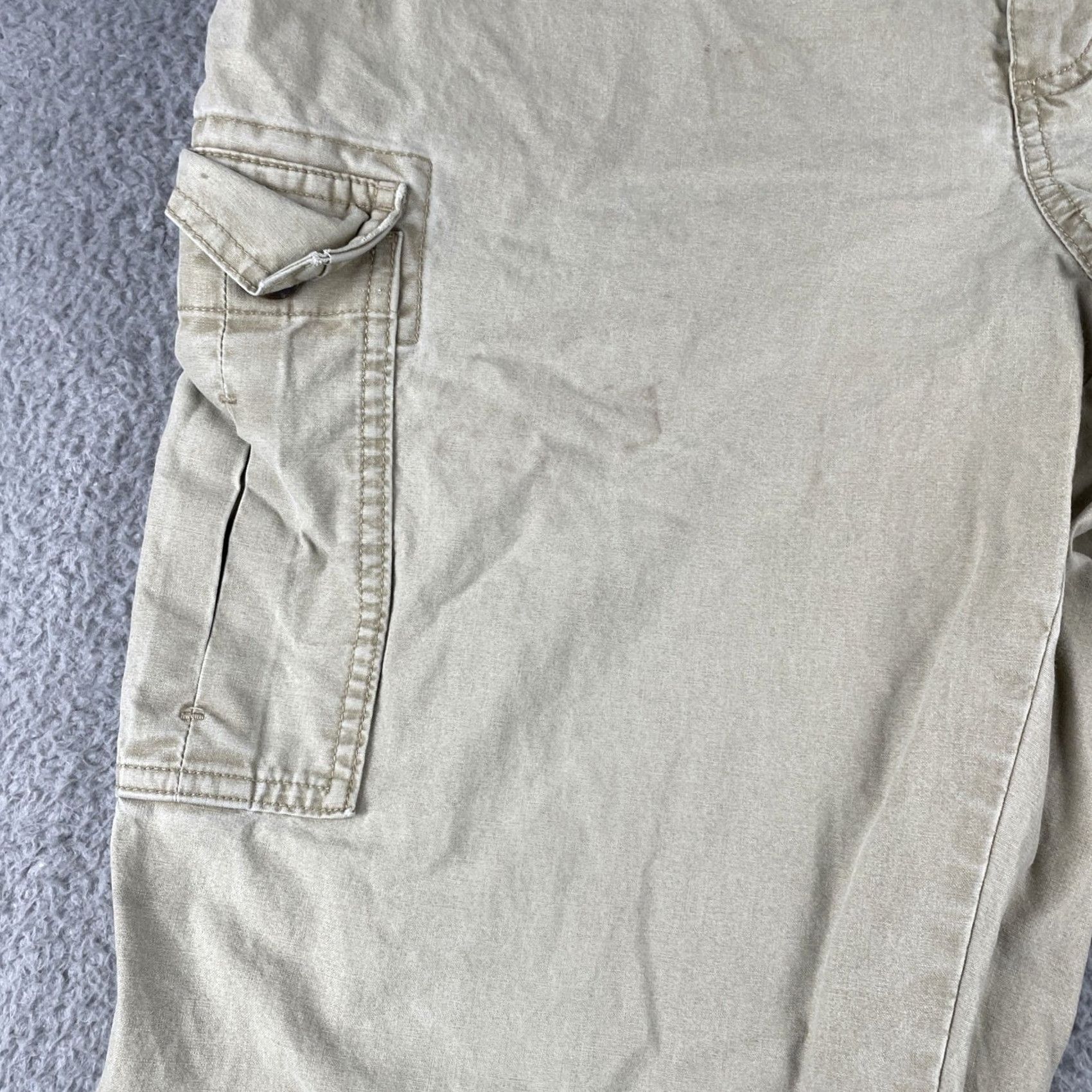 Vintage L.L.Bean Cargo Pants Men’s 35x30 Tan Khaki Beige 100% Cotton EUC Cargo Pants Mens Bay 35 Inseam 30 Size US 35 - 3 Thumbnail