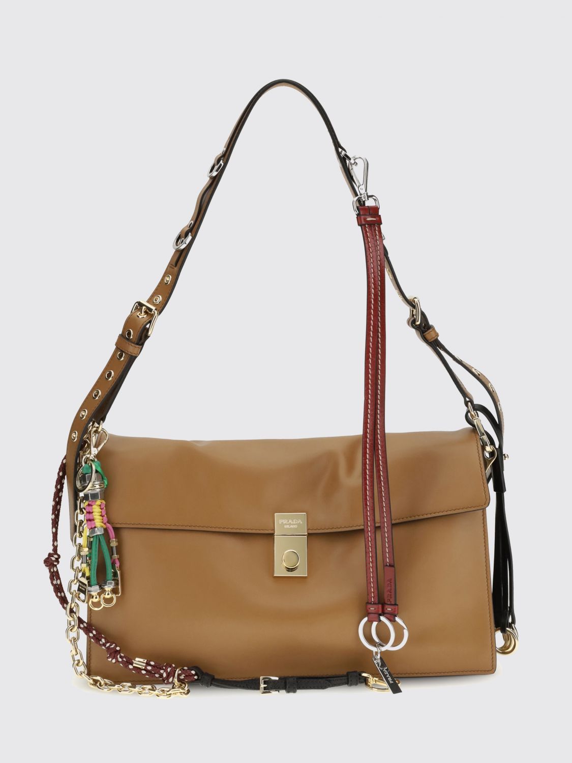 Prada Prada Shoulder Bag Woman Camel Size ONE SIZE - 1 Thumbnail