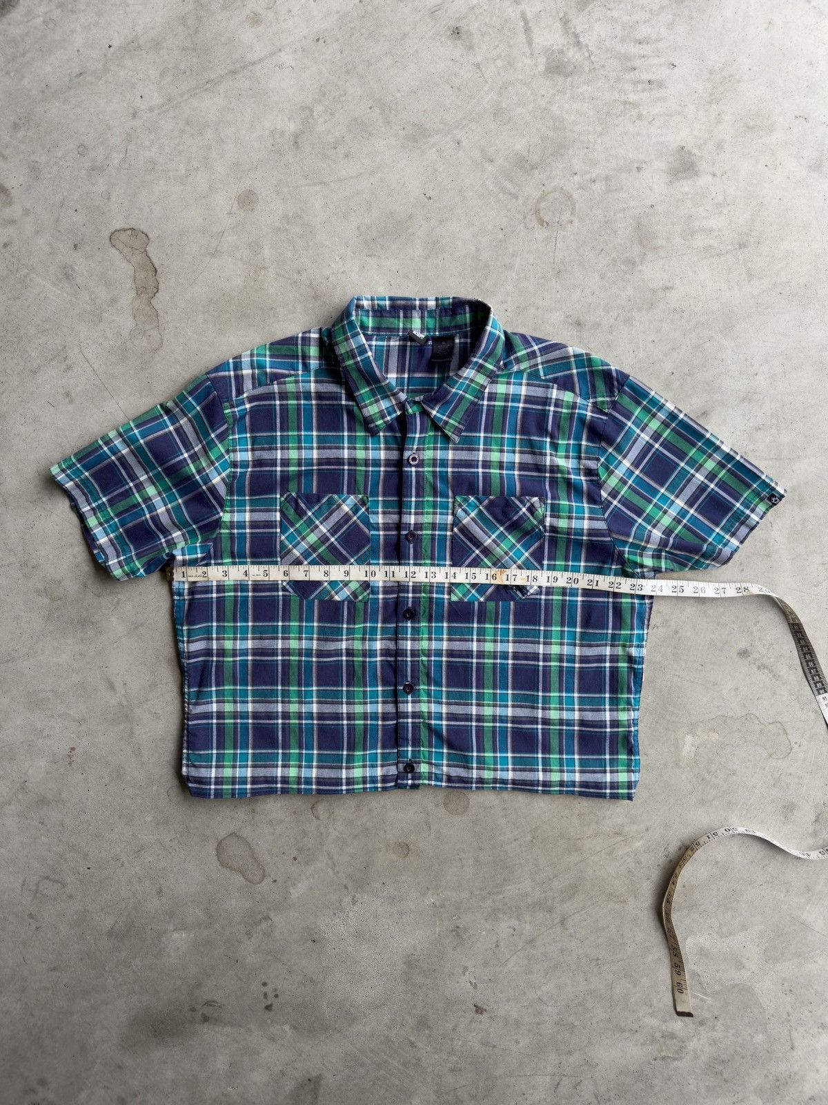 Other Vintage Cropped Plaid Button Down Shirt - S Size US S / EU 44-46 / 1 - 4 Thumbnail